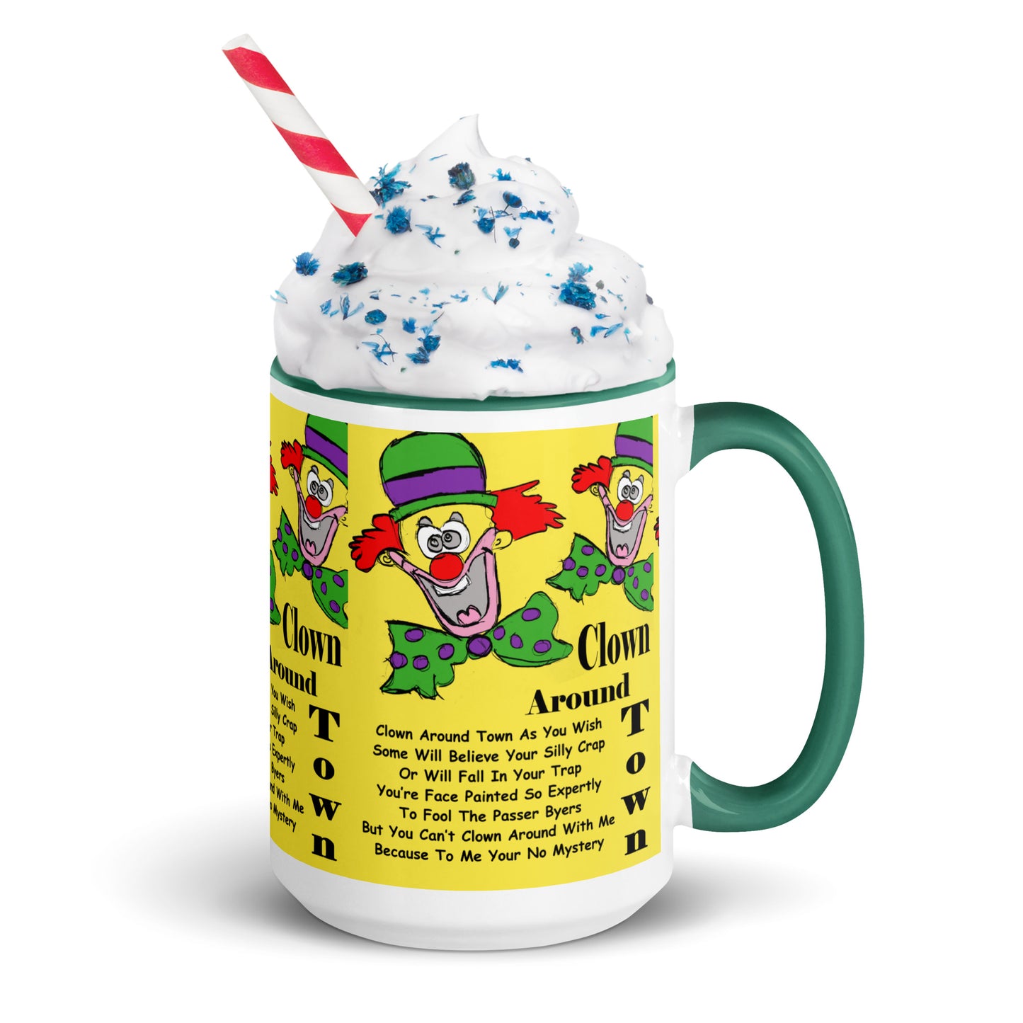 Clown Around Town Mug with Color Inside