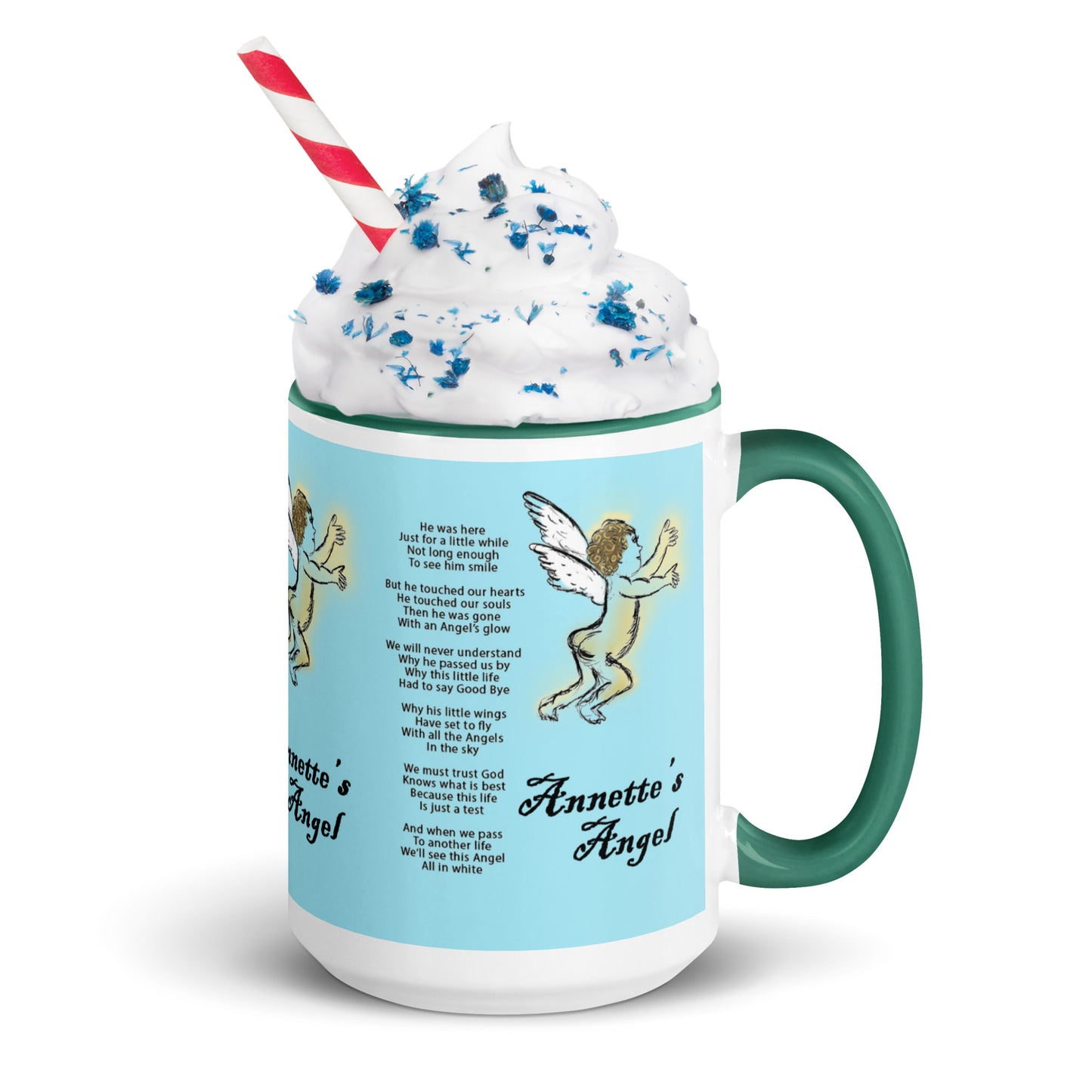 Annette's  Angel Mug with Color Inside