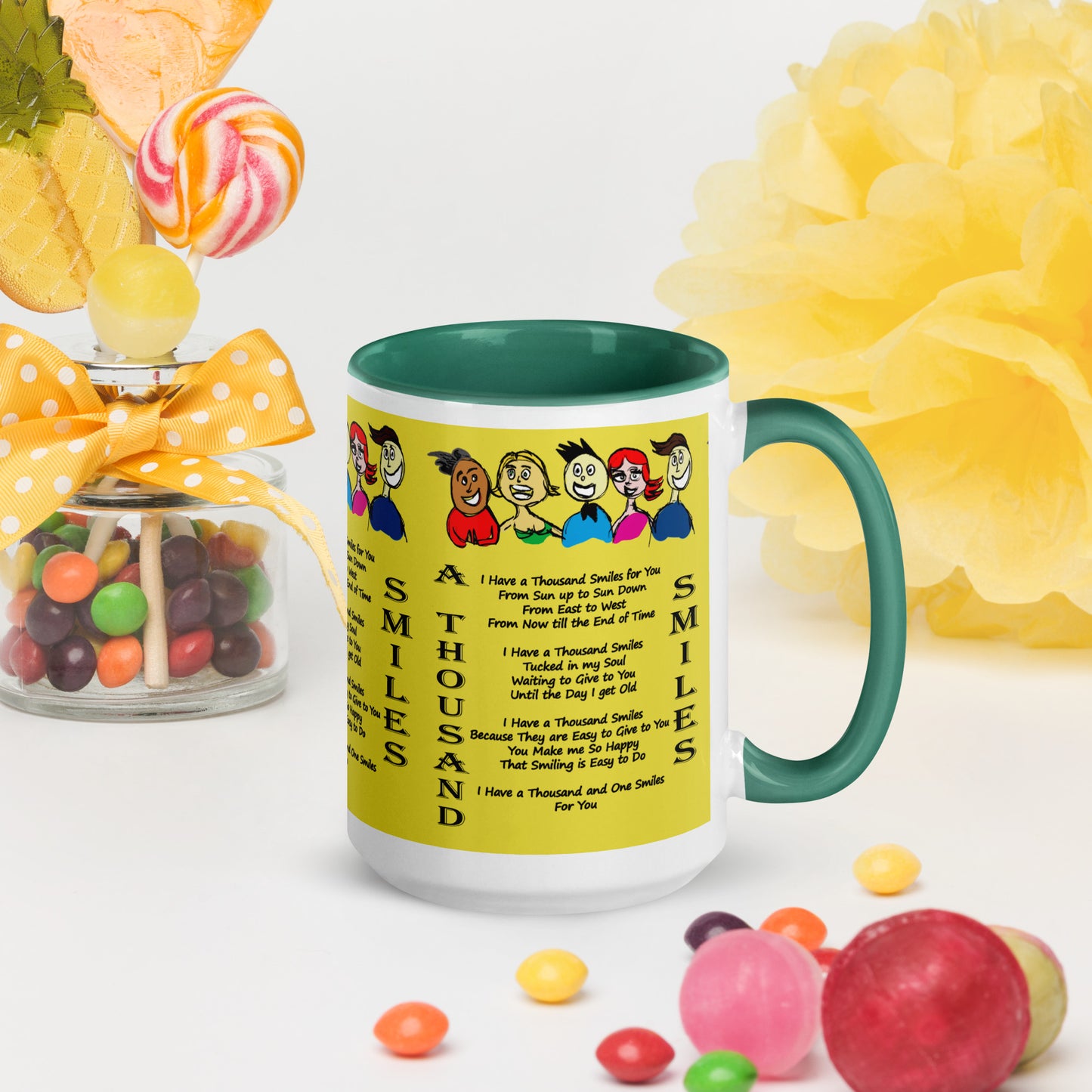 A Thousand Smiles Mug with Color Inside