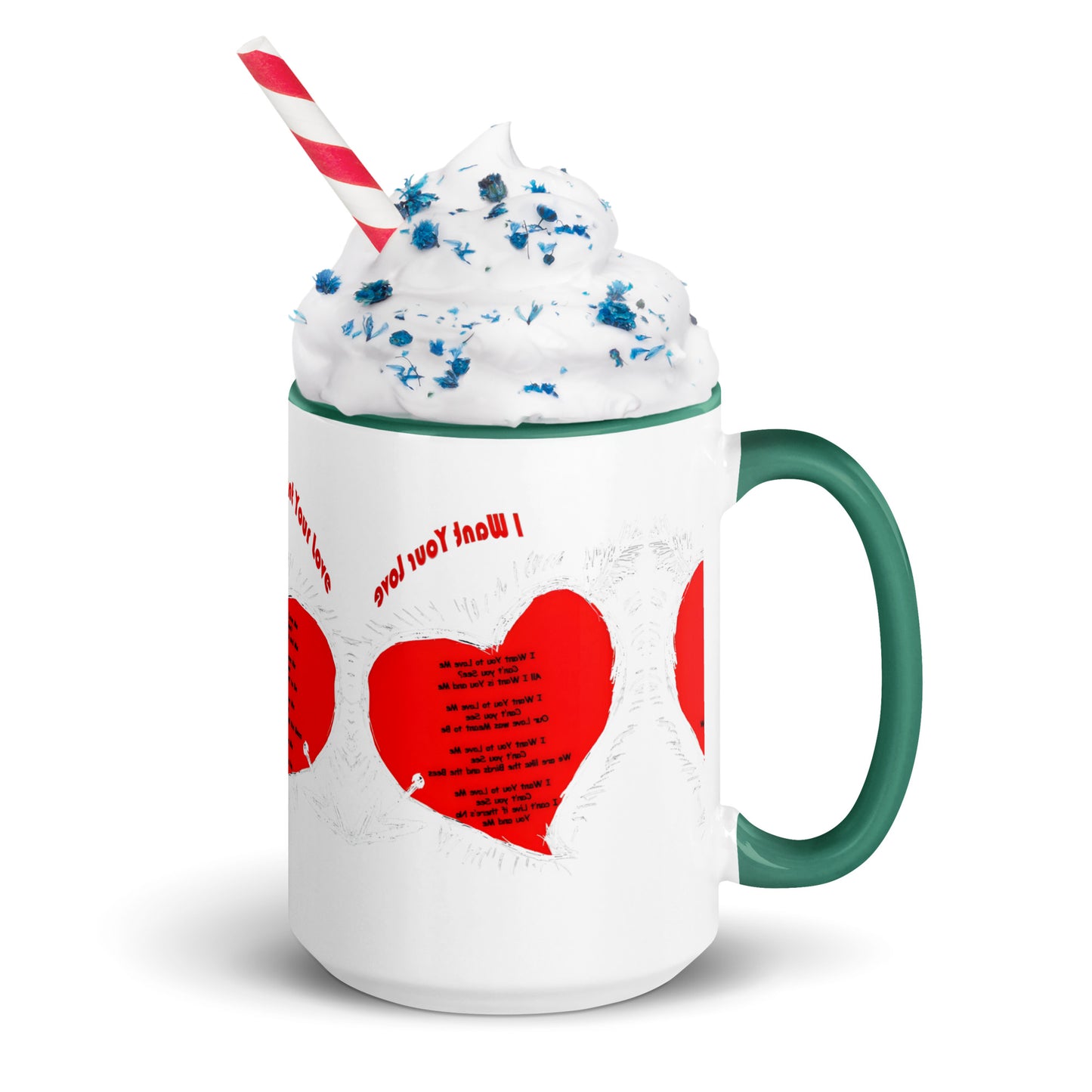 I Want Your Love Mug with Color Inside