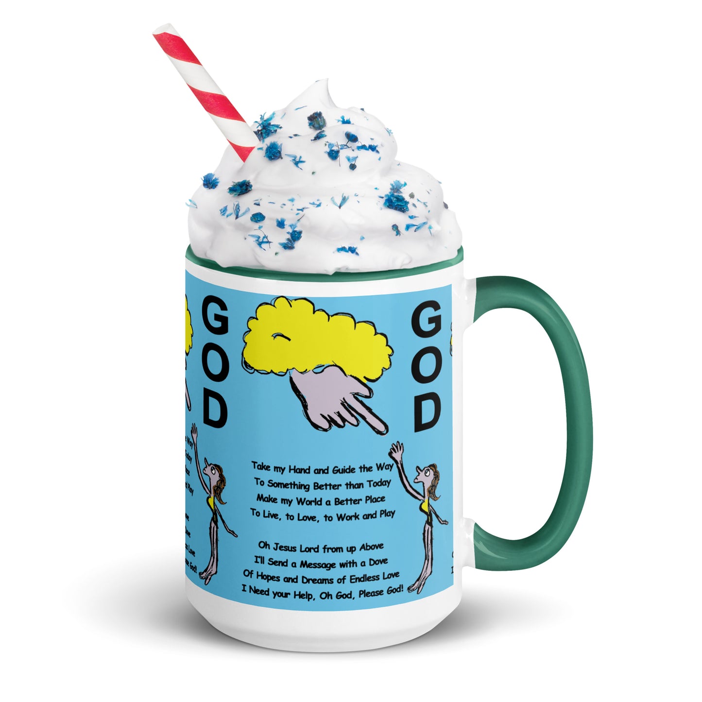 God Mug with Color Inside