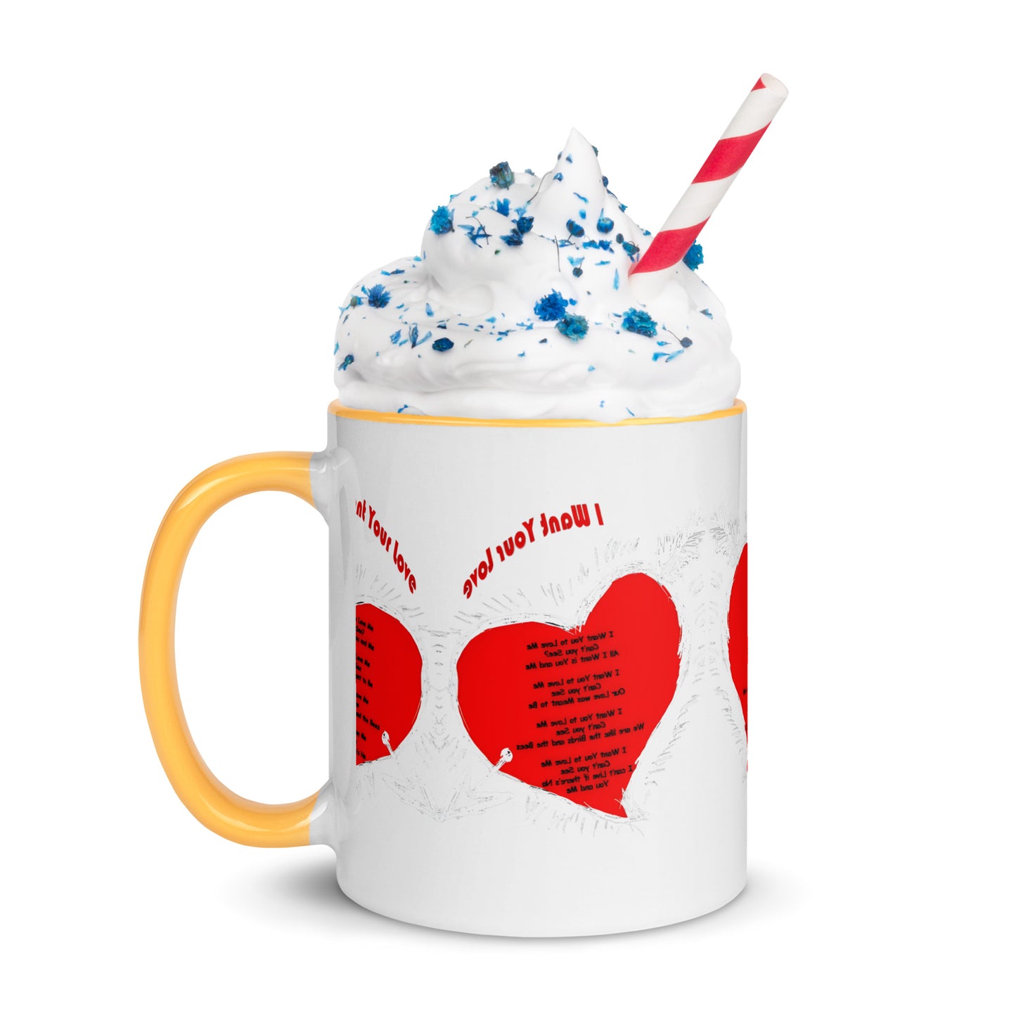 I Want Your Love Mug with Color Inside