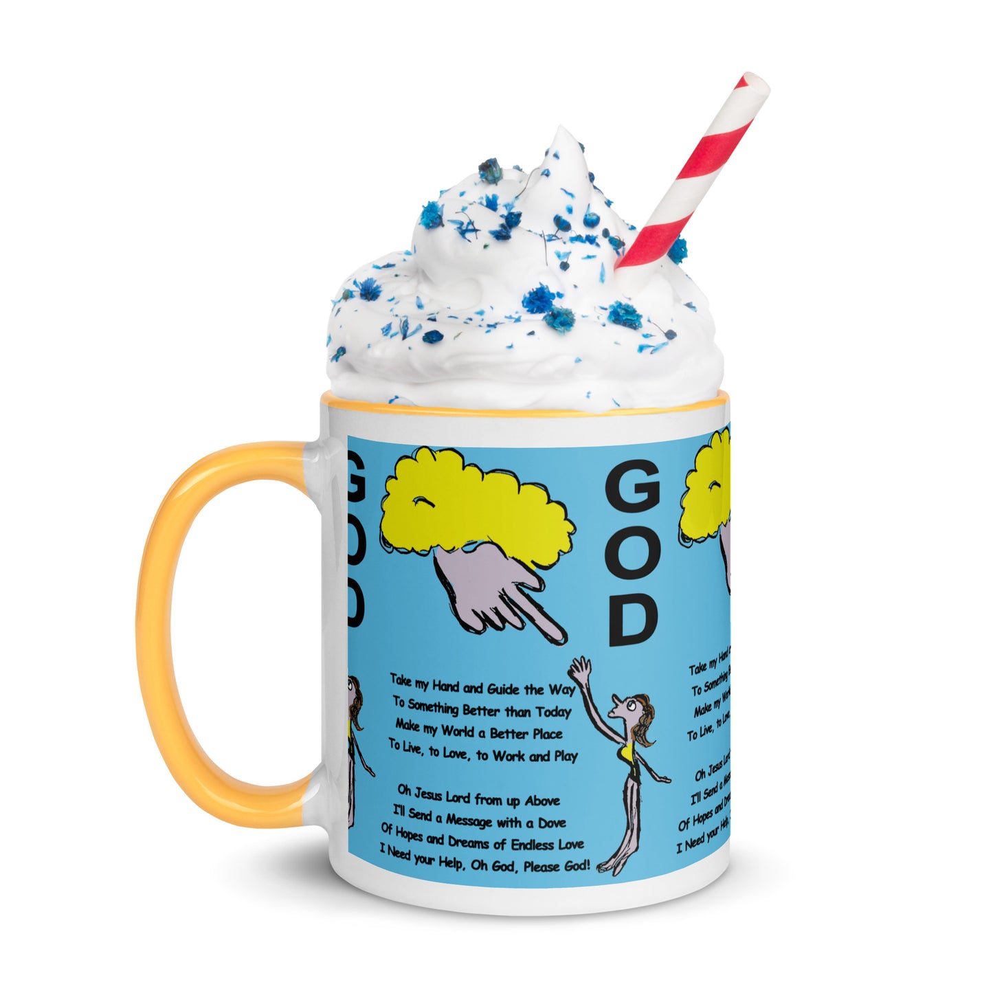 God Mug with Color Inside