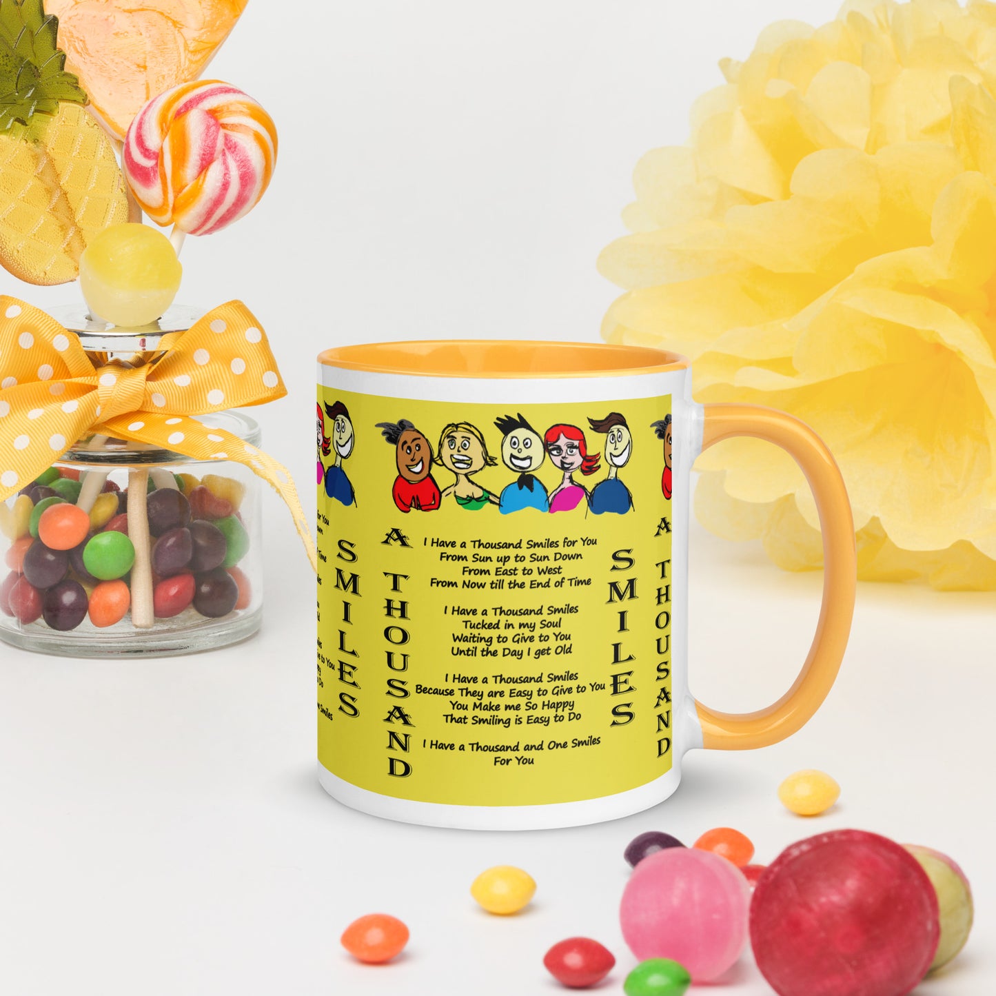 A Thousand Smiles Mug with Color Inside