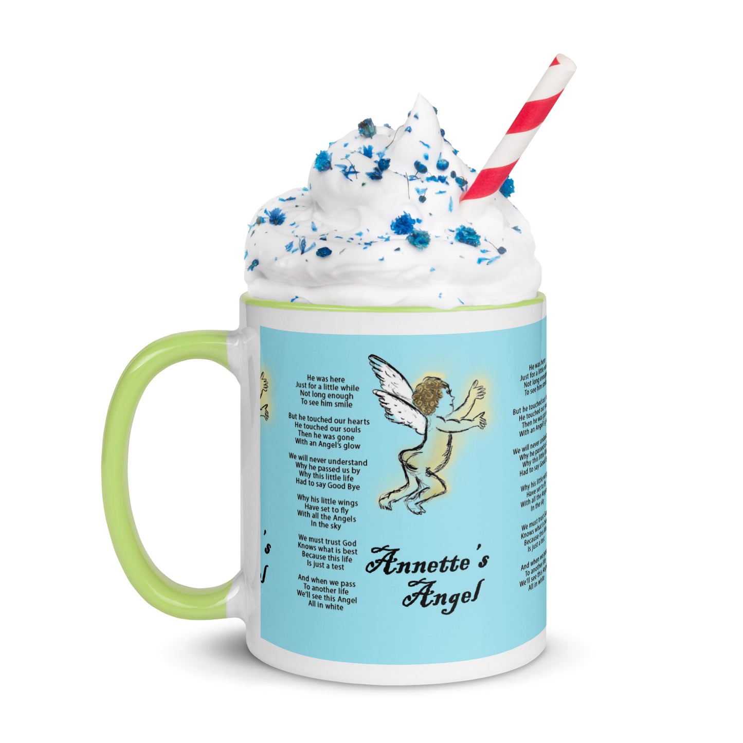 Annette's  Angel Mug with Color Inside