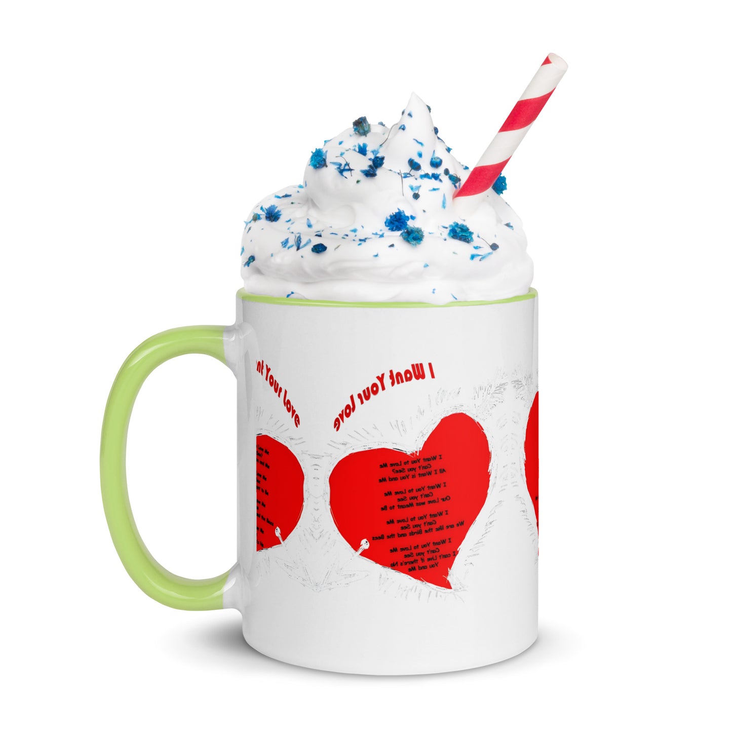 I Want Your Love Mug with Color Inside