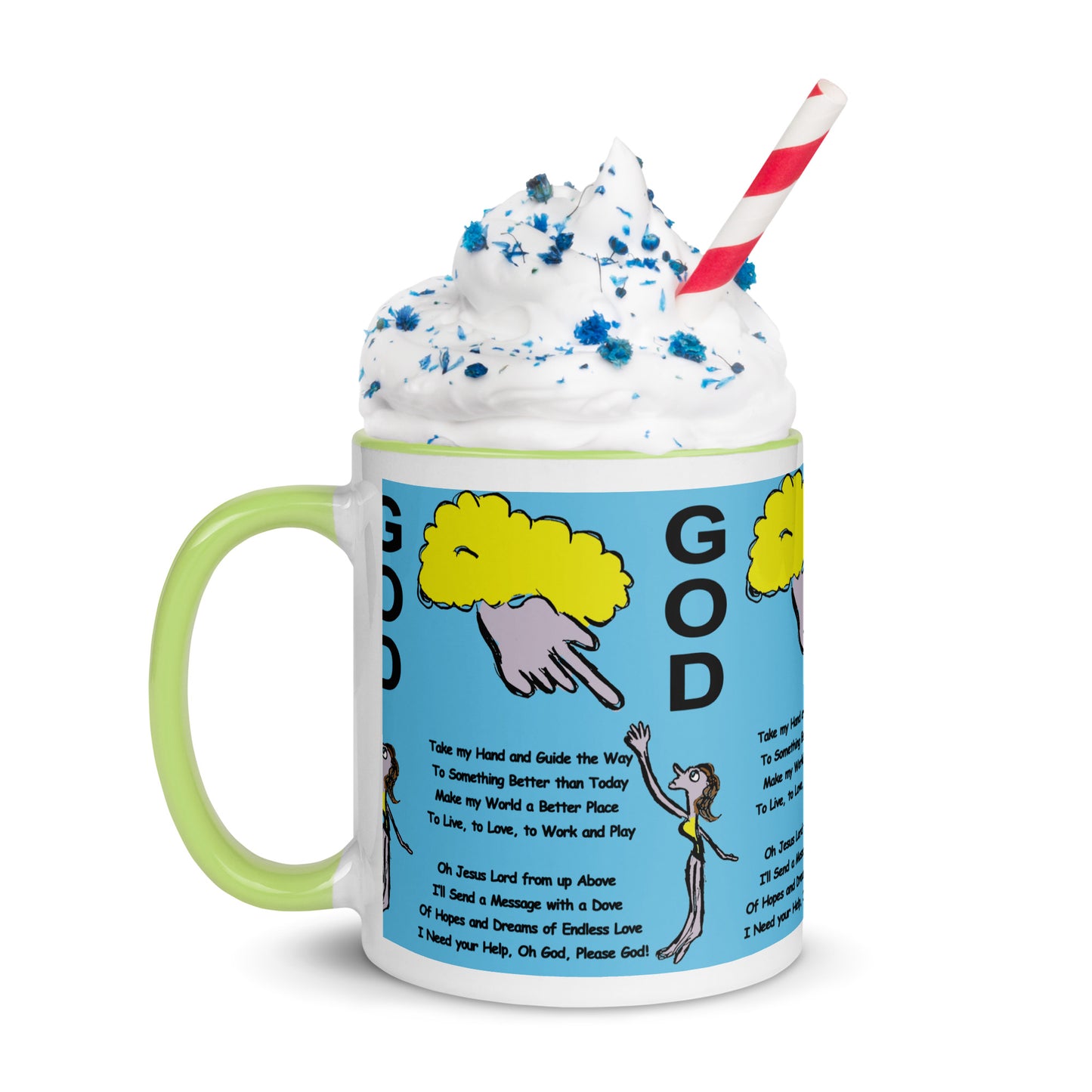 God Mug with Color Inside