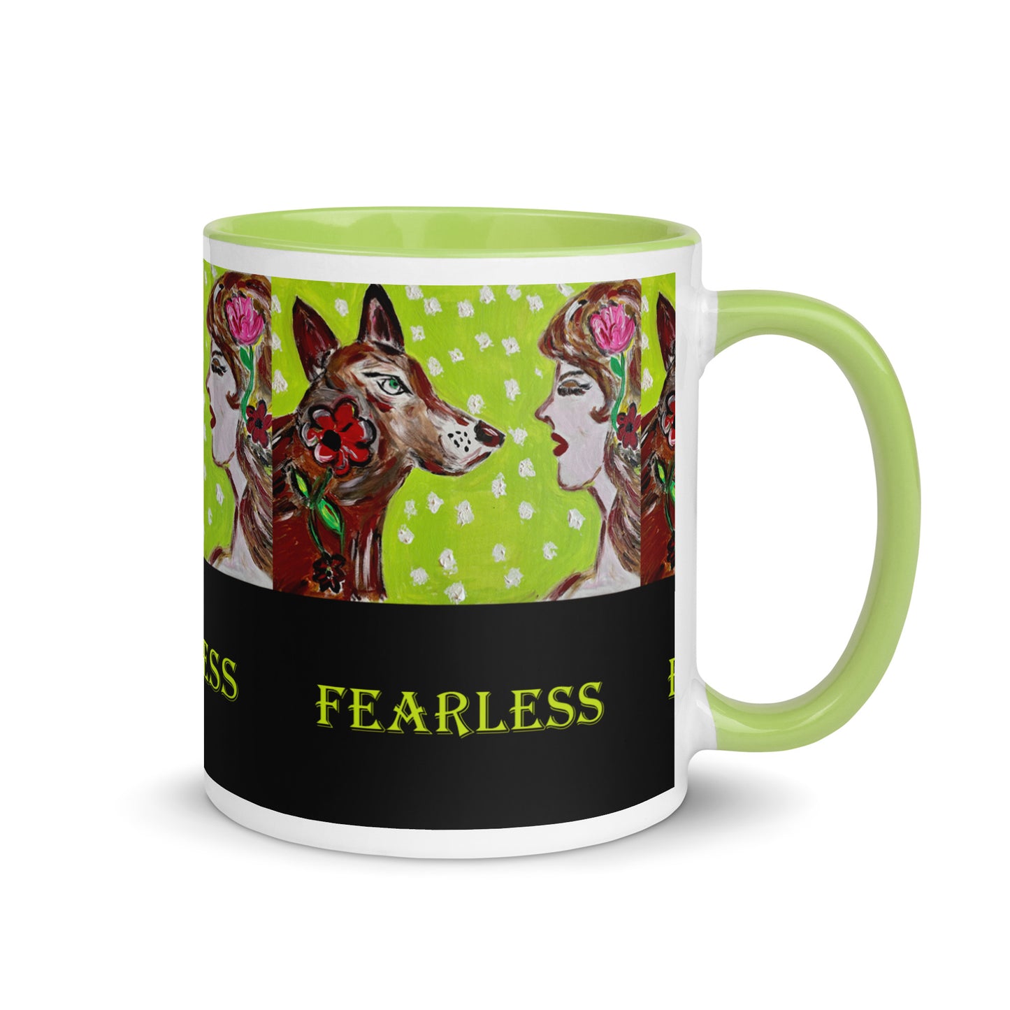 Fearless Mug with Color Inside