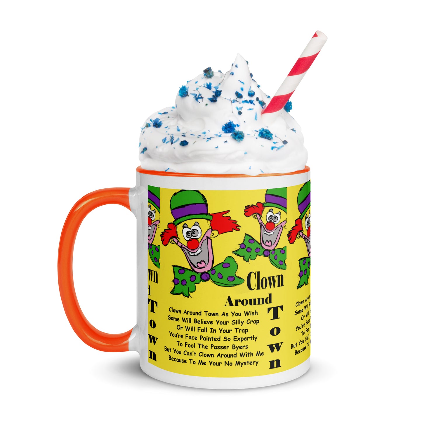 Clown Around Town Mug with Color Inside