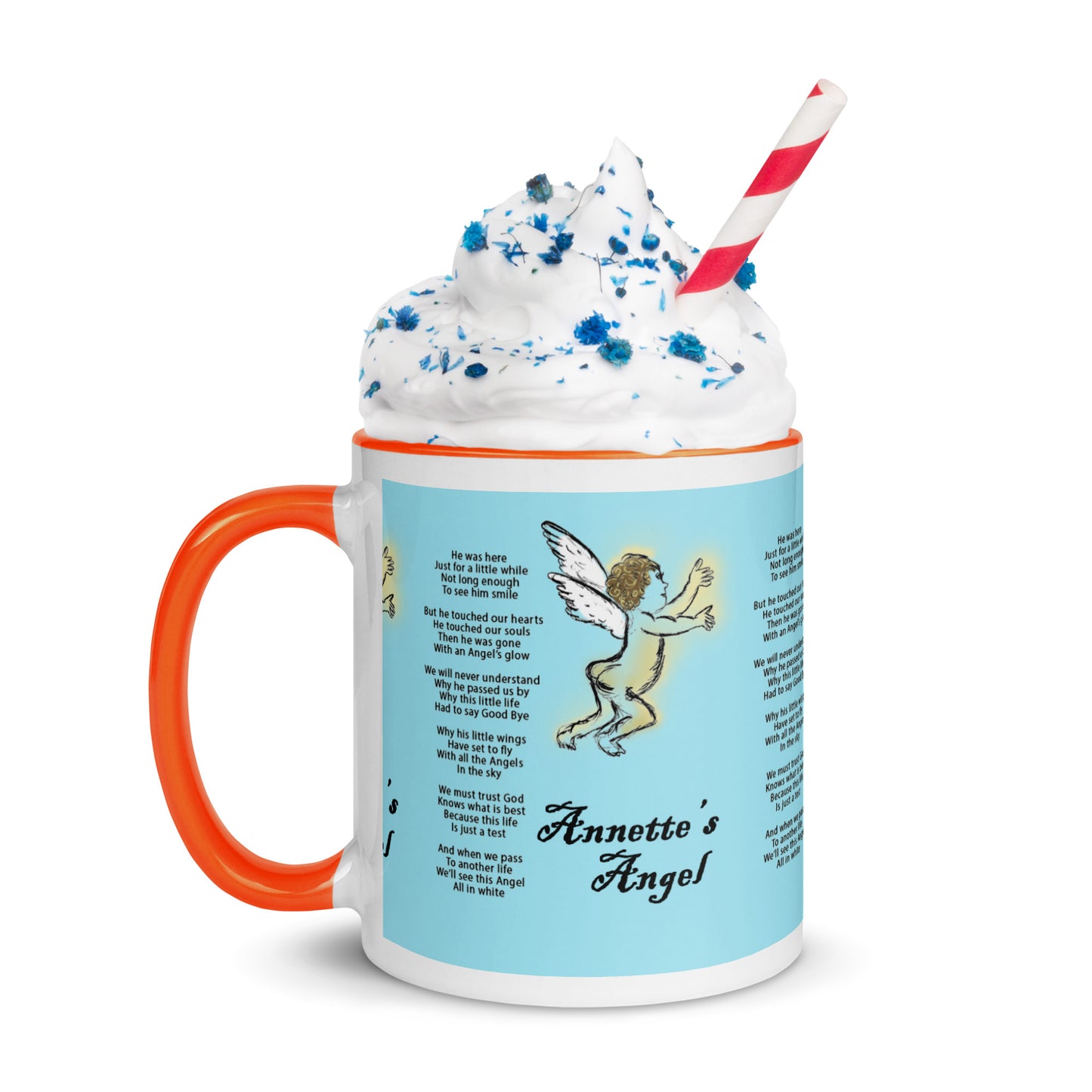 Annette's  Angel Mug with Color Inside