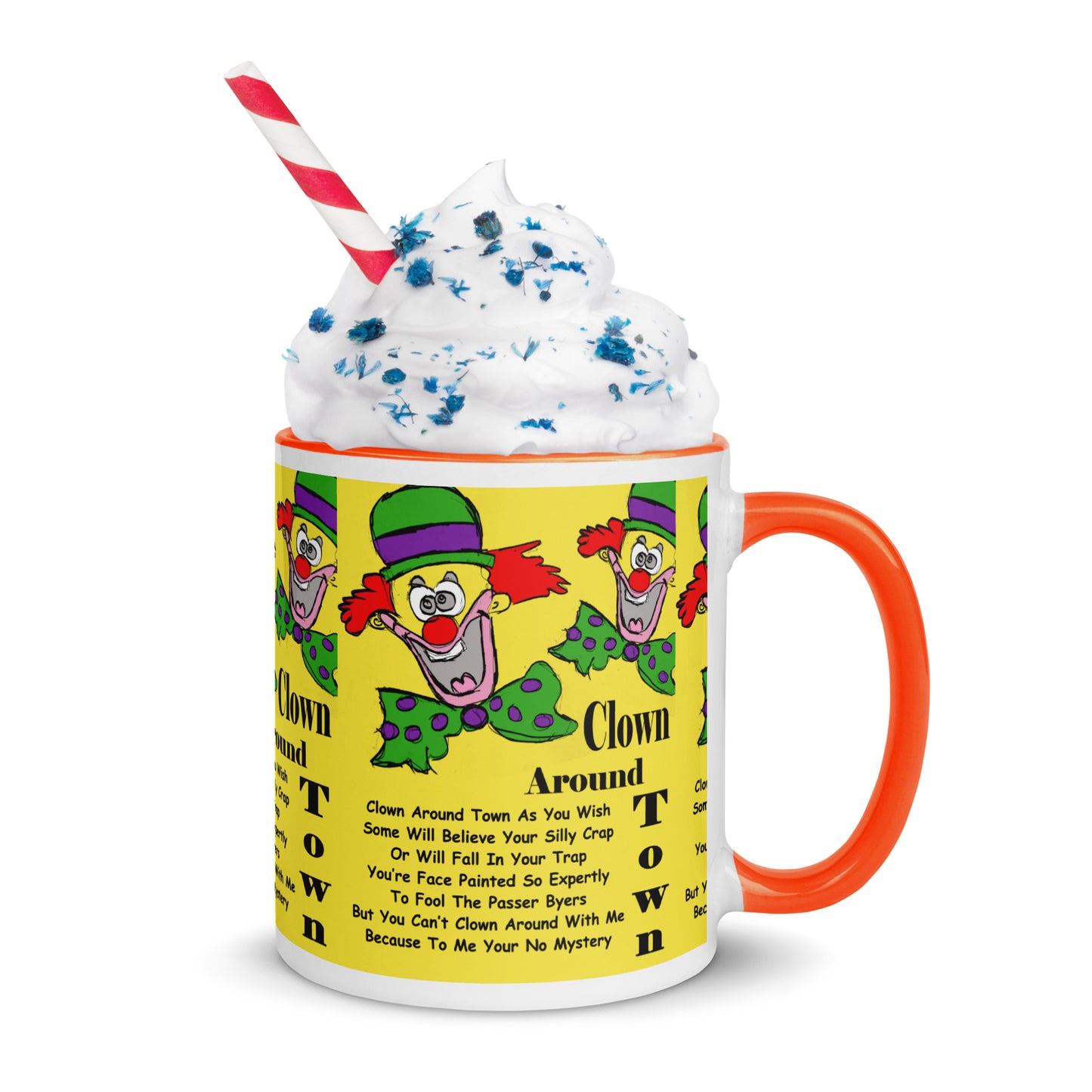 Clown Around Town Mug with Color Inside