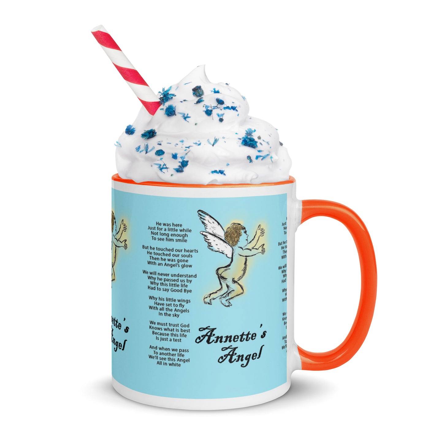 Annette's  Angel Mug with Color Inside