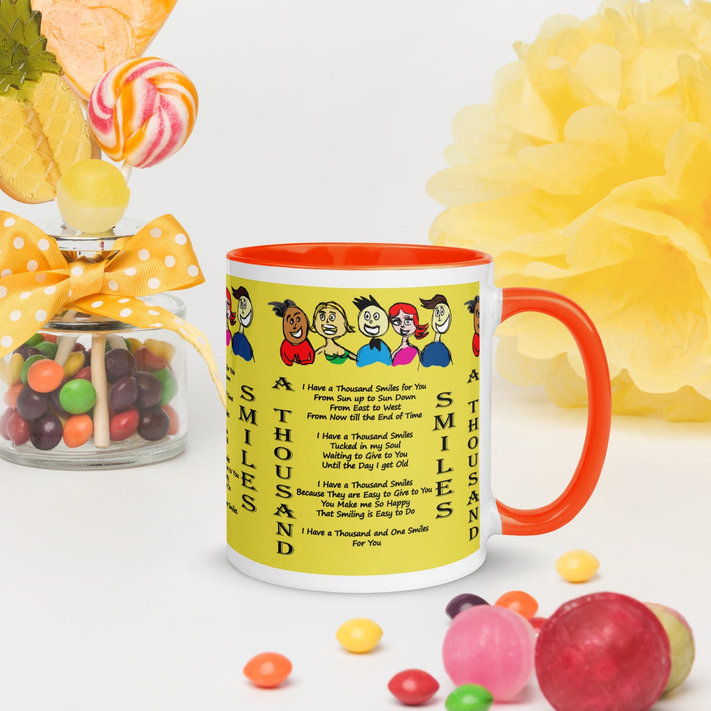 A Thousand Smiles Mug with Color Inside