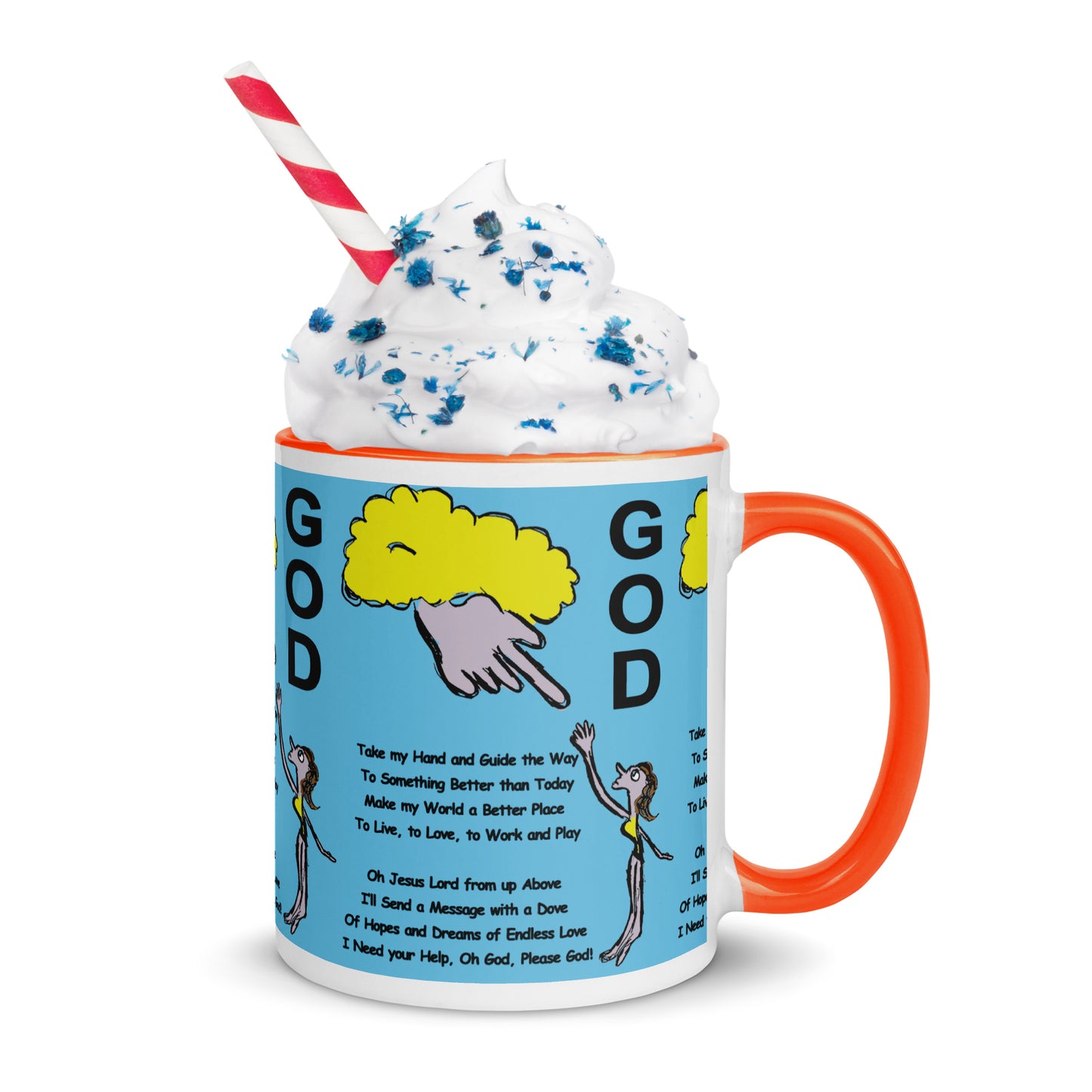 God Mug with Color Inside