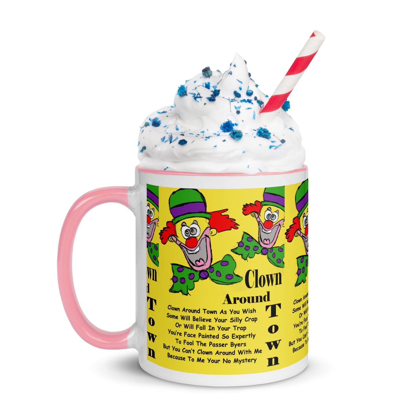 Clown Around Town Mug with Color Inside