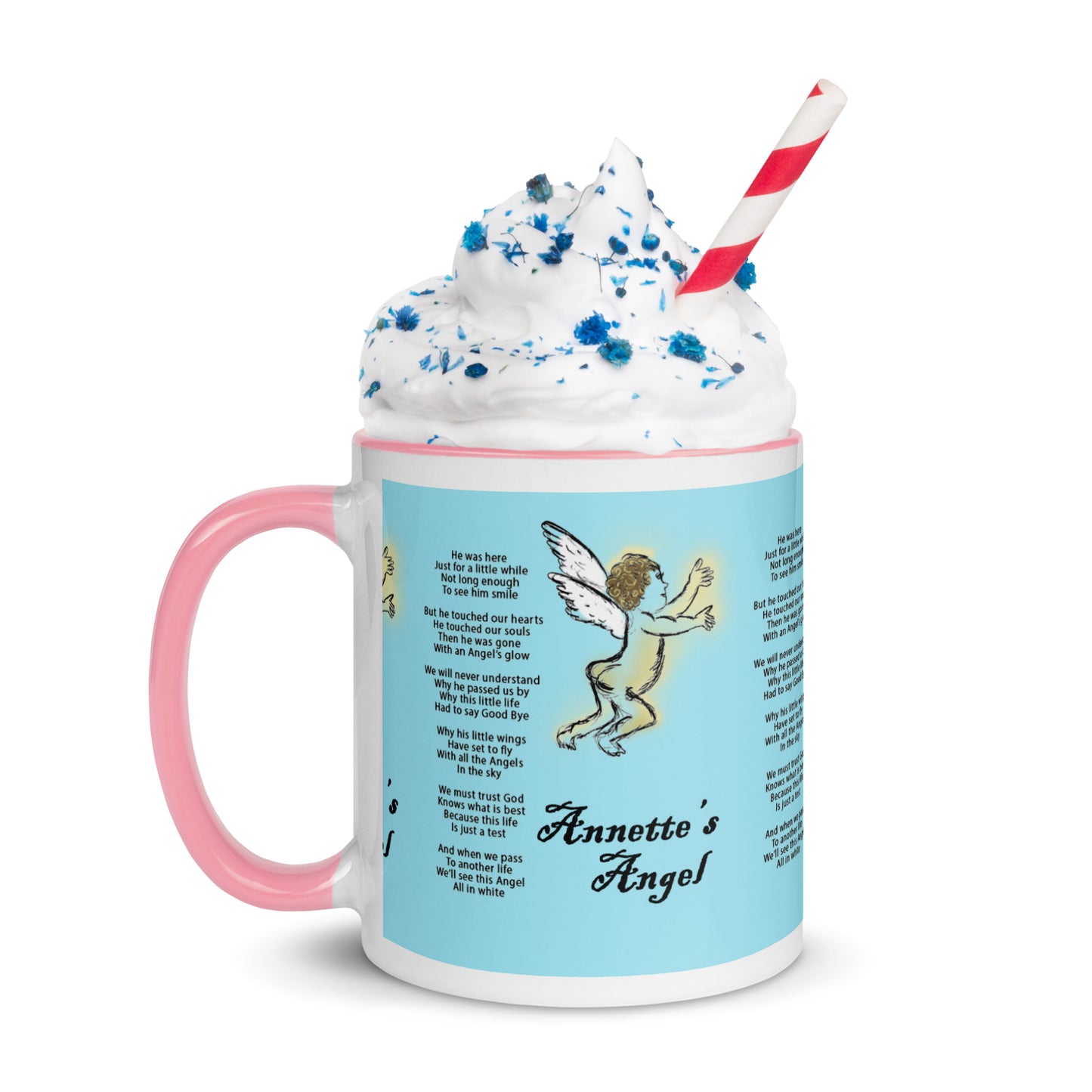 Annette's  Angel Mug with Color Inside