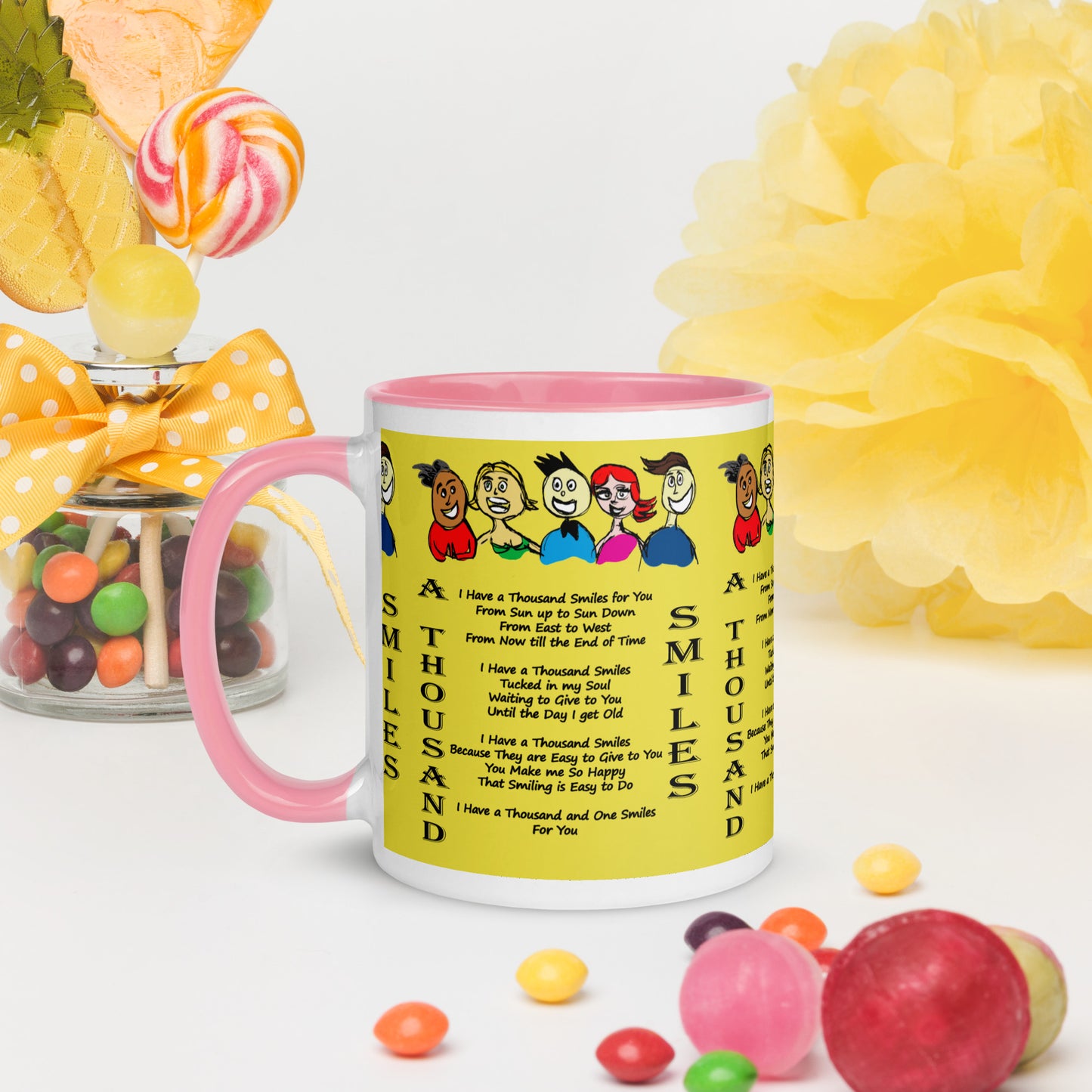 A Thousand Smiles Mug with Color Inside