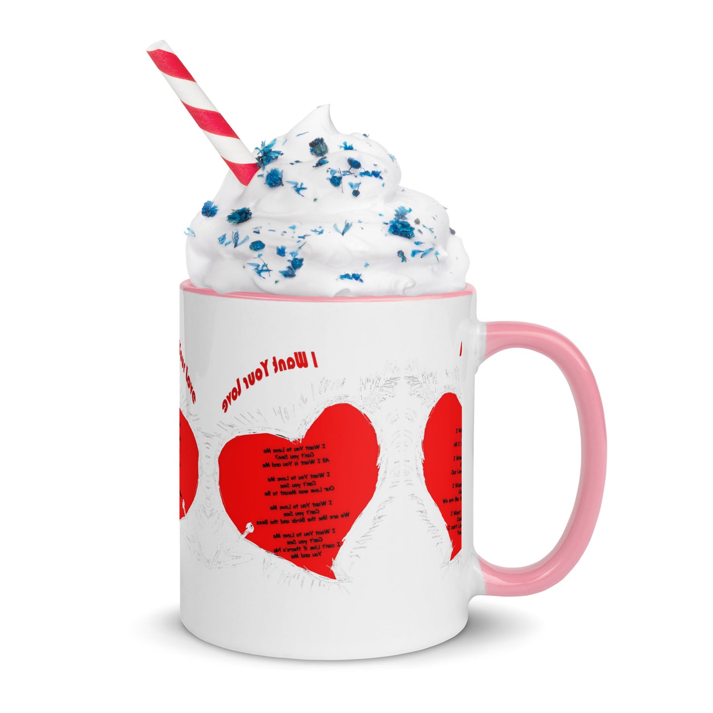 I Want Your Love Mug with Color Inside