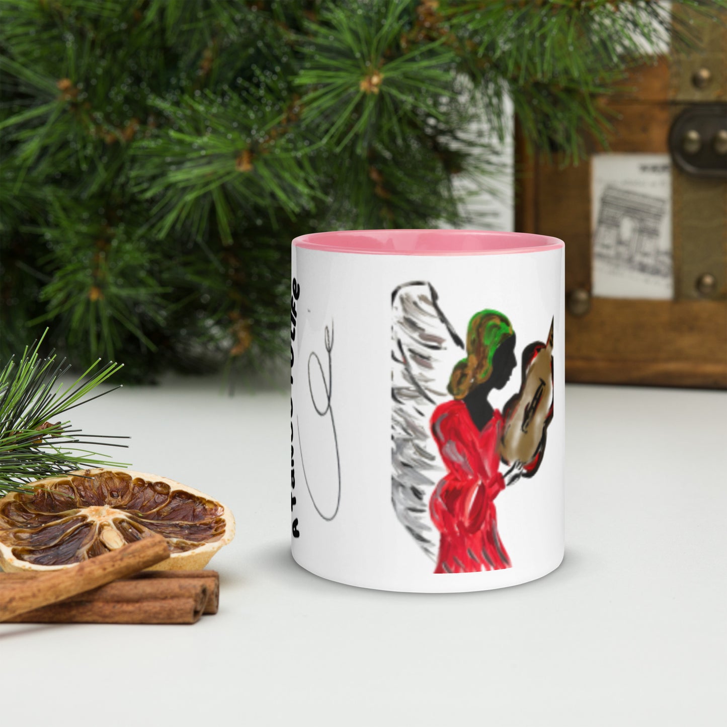 Angel of My Dreams Mug with Color Inside - A Tango to Life