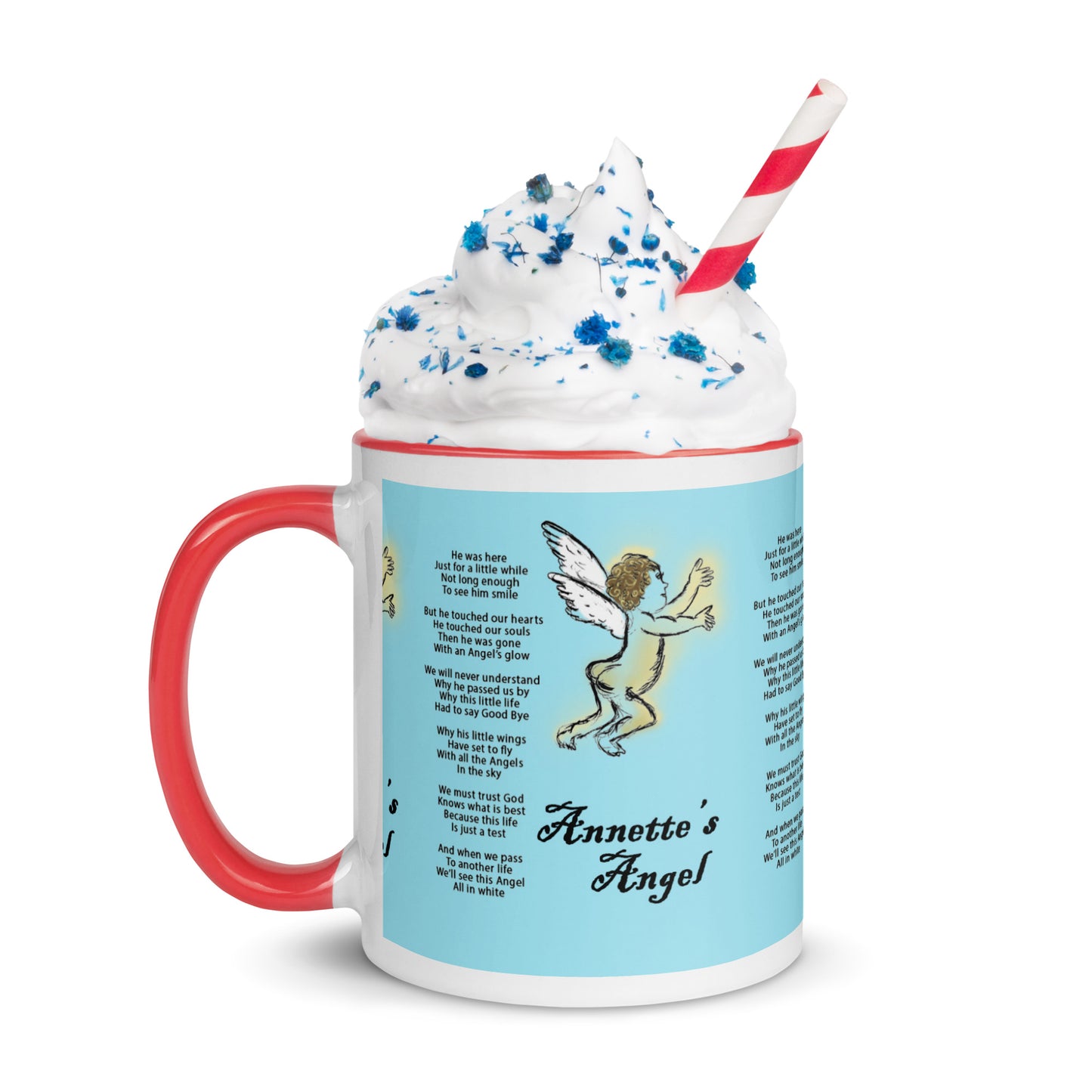 Annette's  Angel Mug with Color Inside