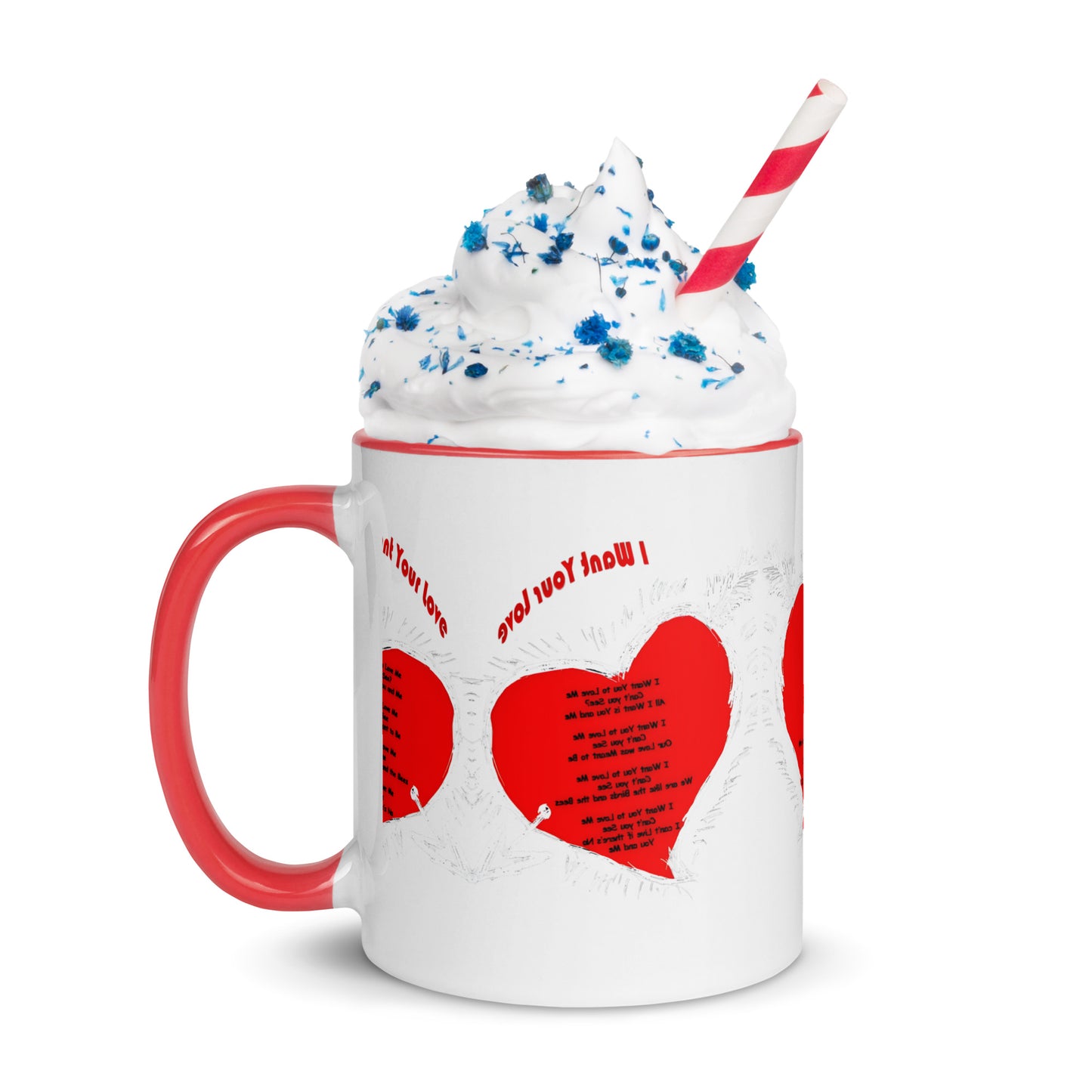 I Want Your Love Mug with Color Inside