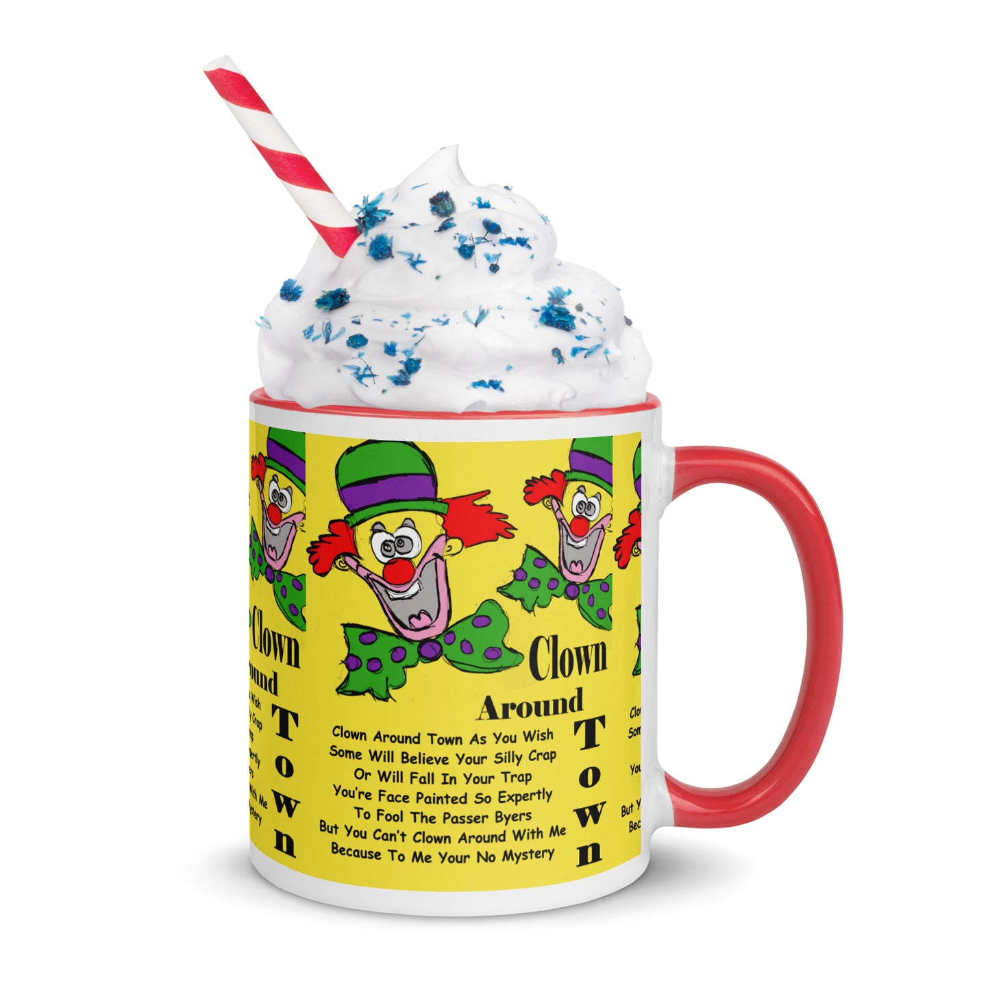 Clown Around Town Mug with Color Inside