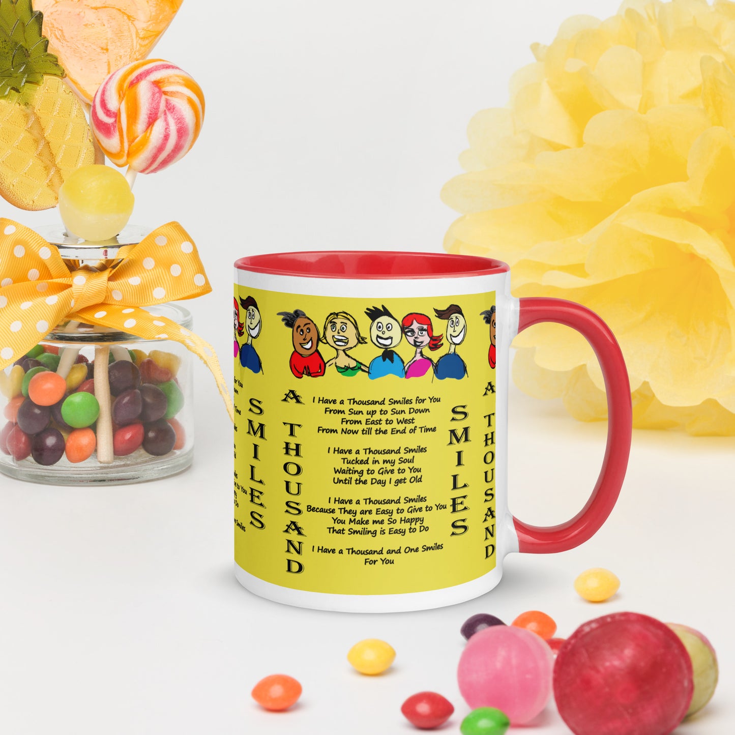 A Thousand Smiles Mug with Color Inside