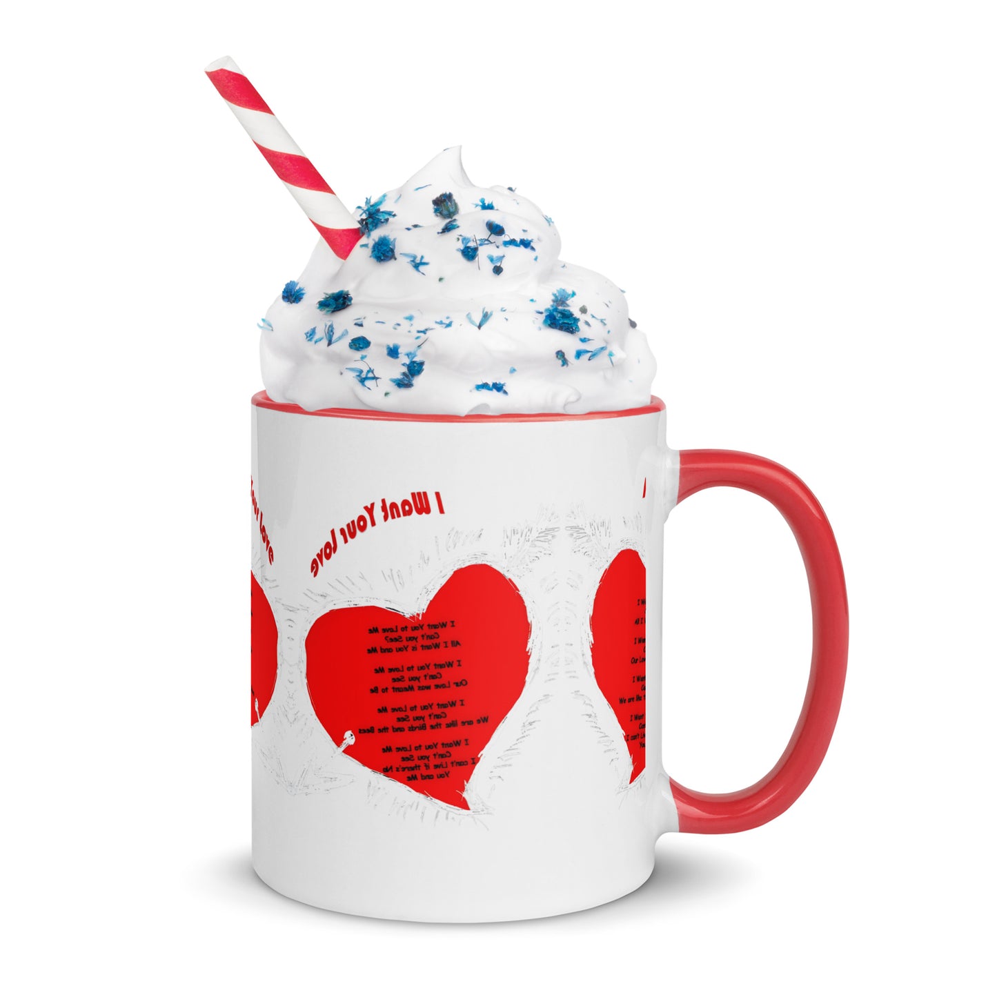 I Want Your Love Mug with Color Inside