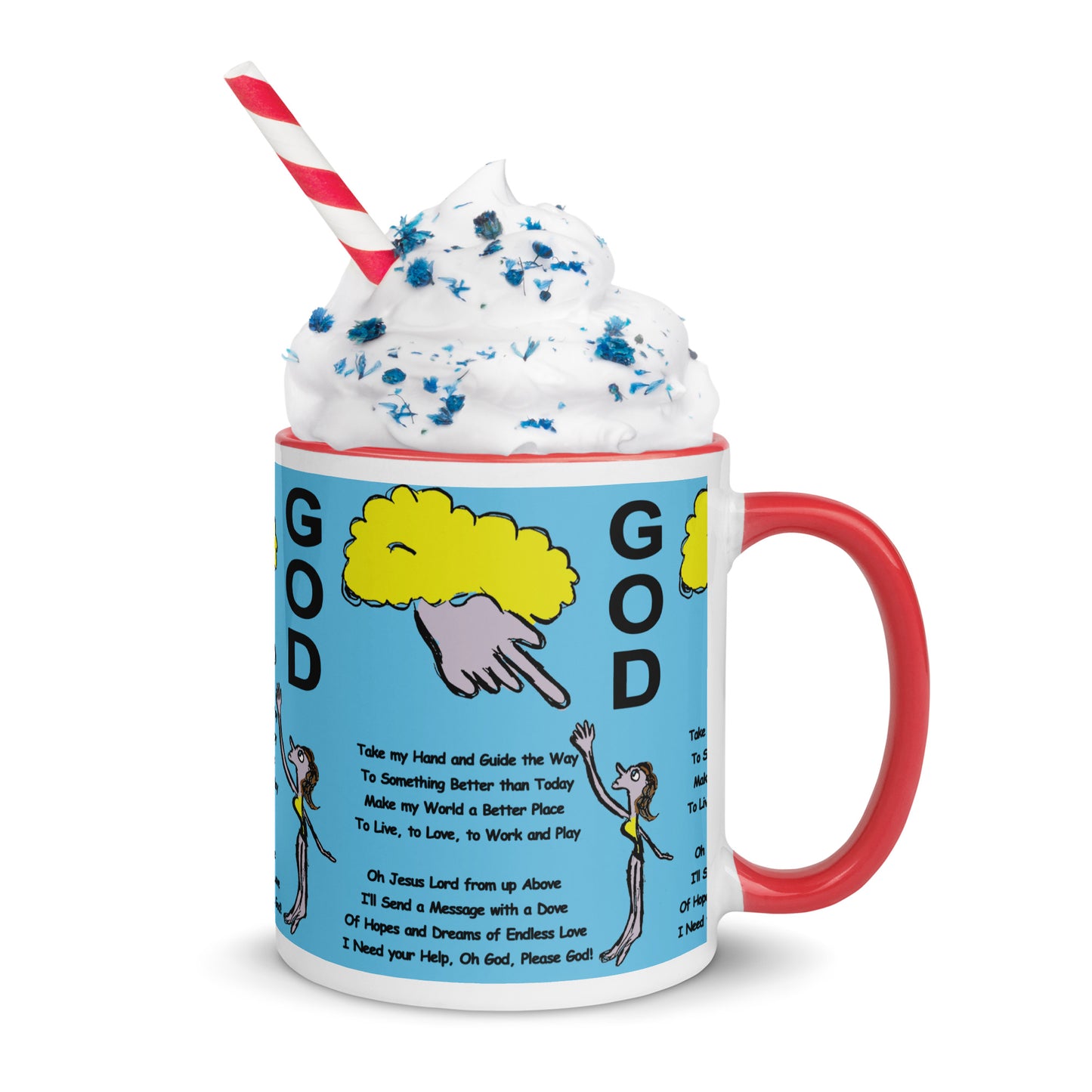 God Mug with Color Inside