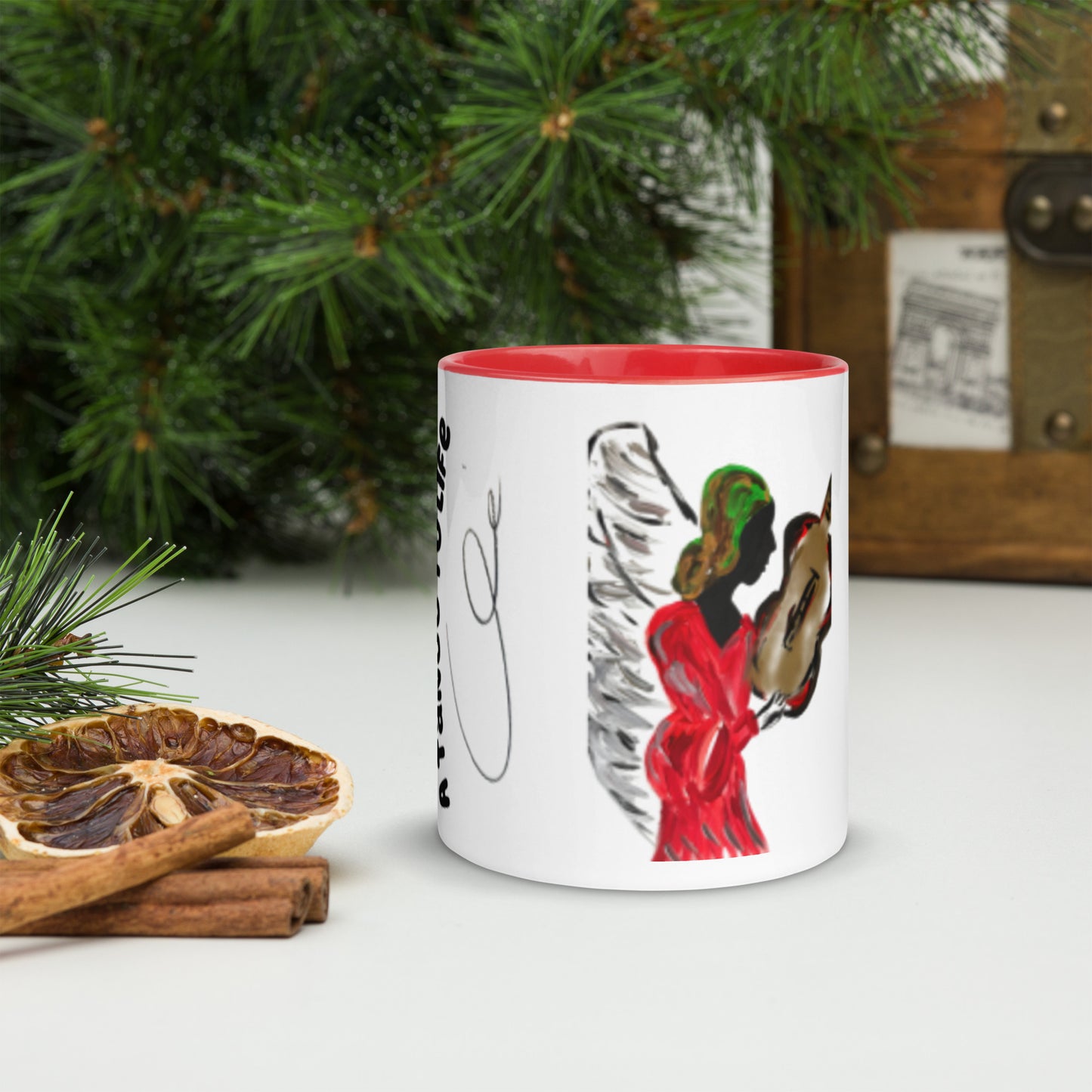 Angel of My Dreams Mug with Color Inside - A Tango to Life