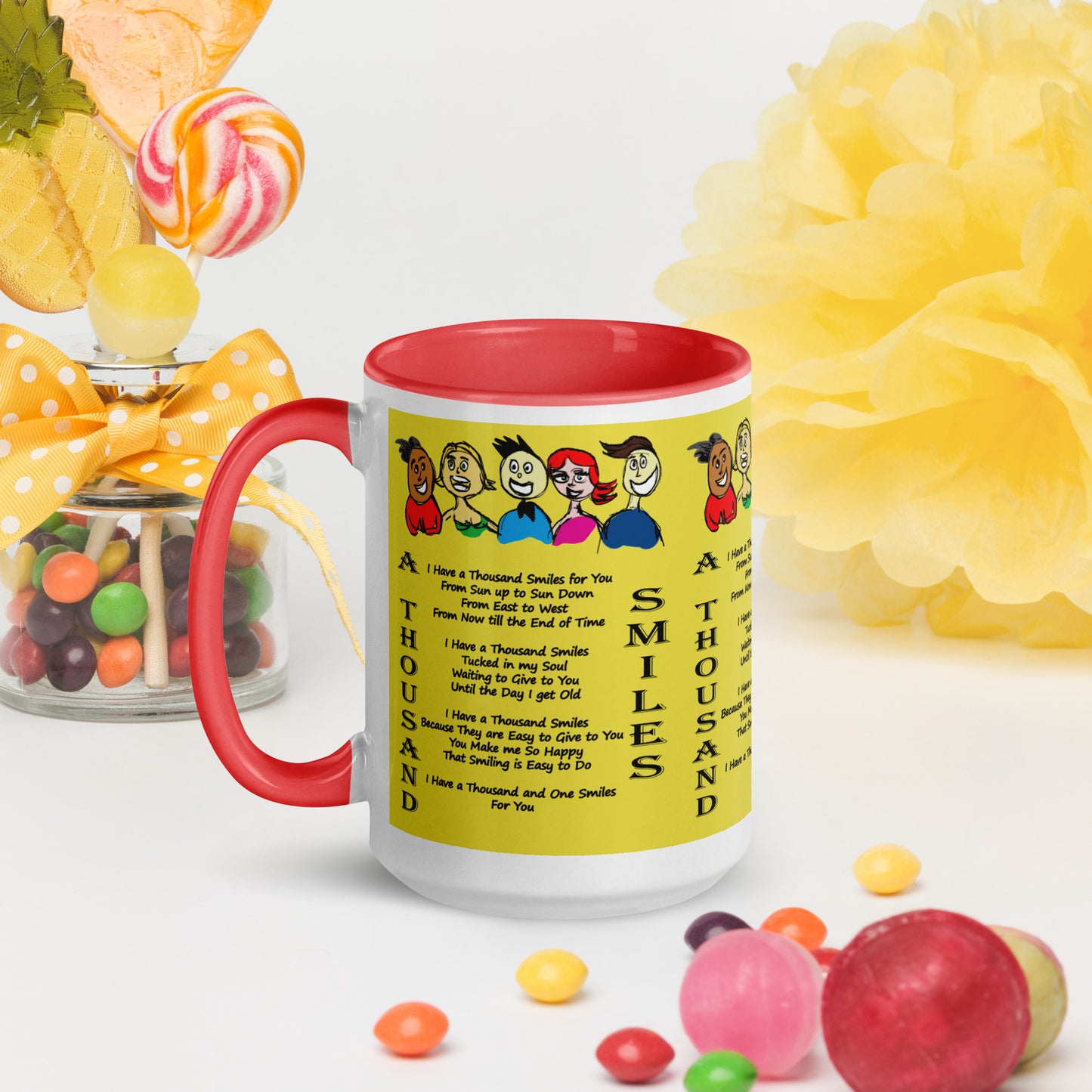 A Thousand Smiles Mug with Color Inside