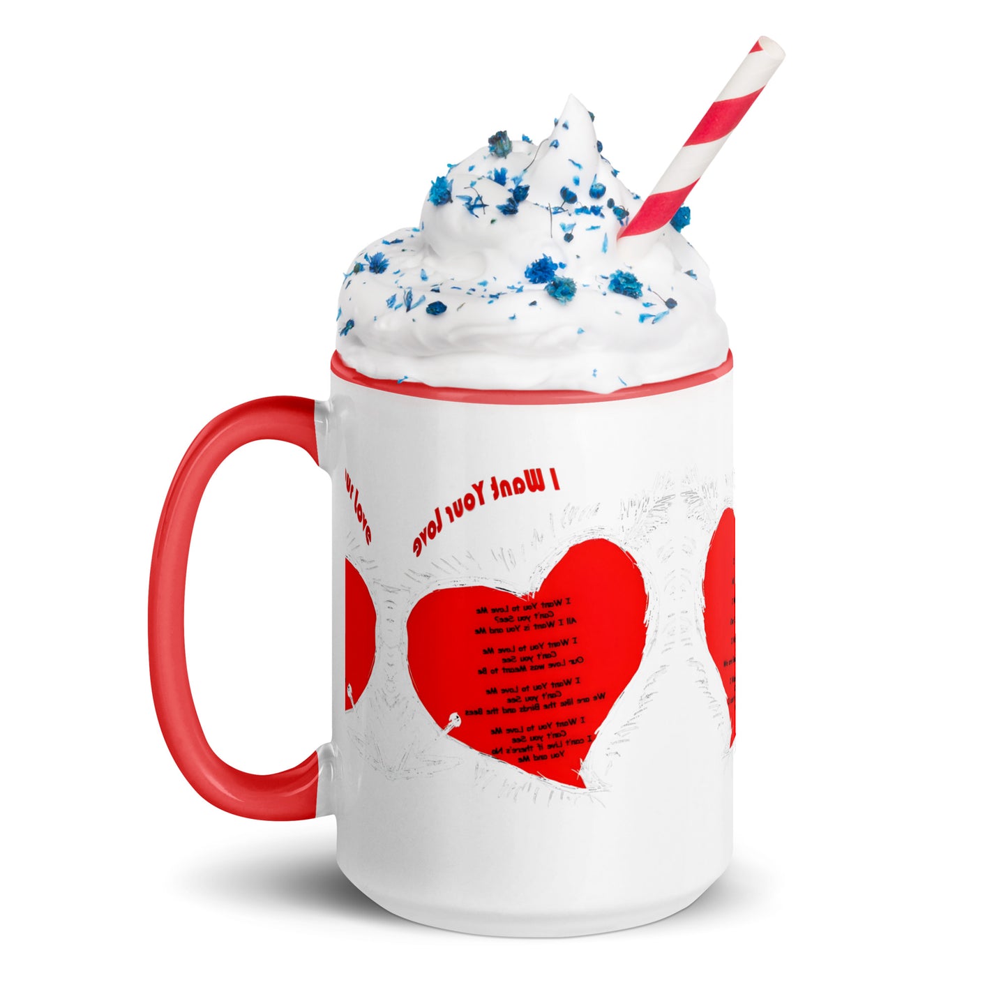 I Want Your Love Mug with Color Inside