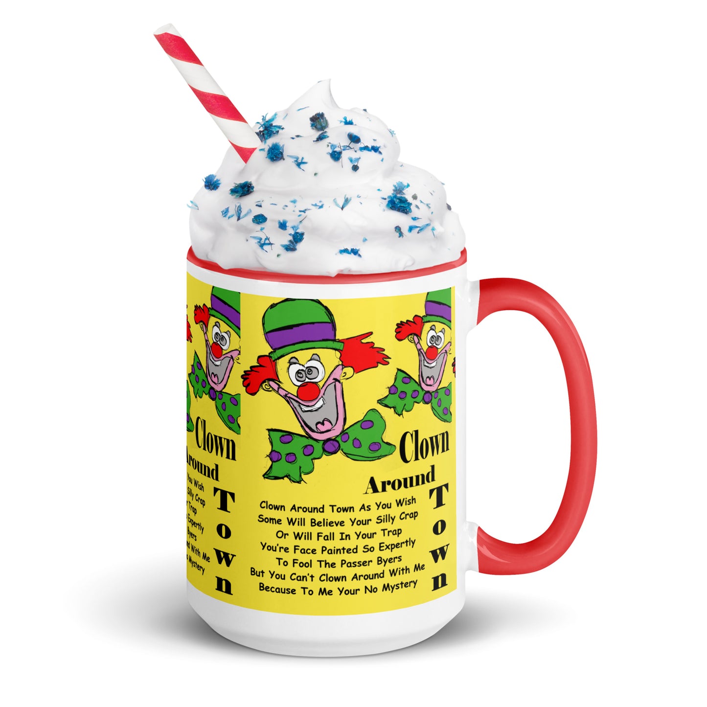 Clown Around Town Mug with Color Inside