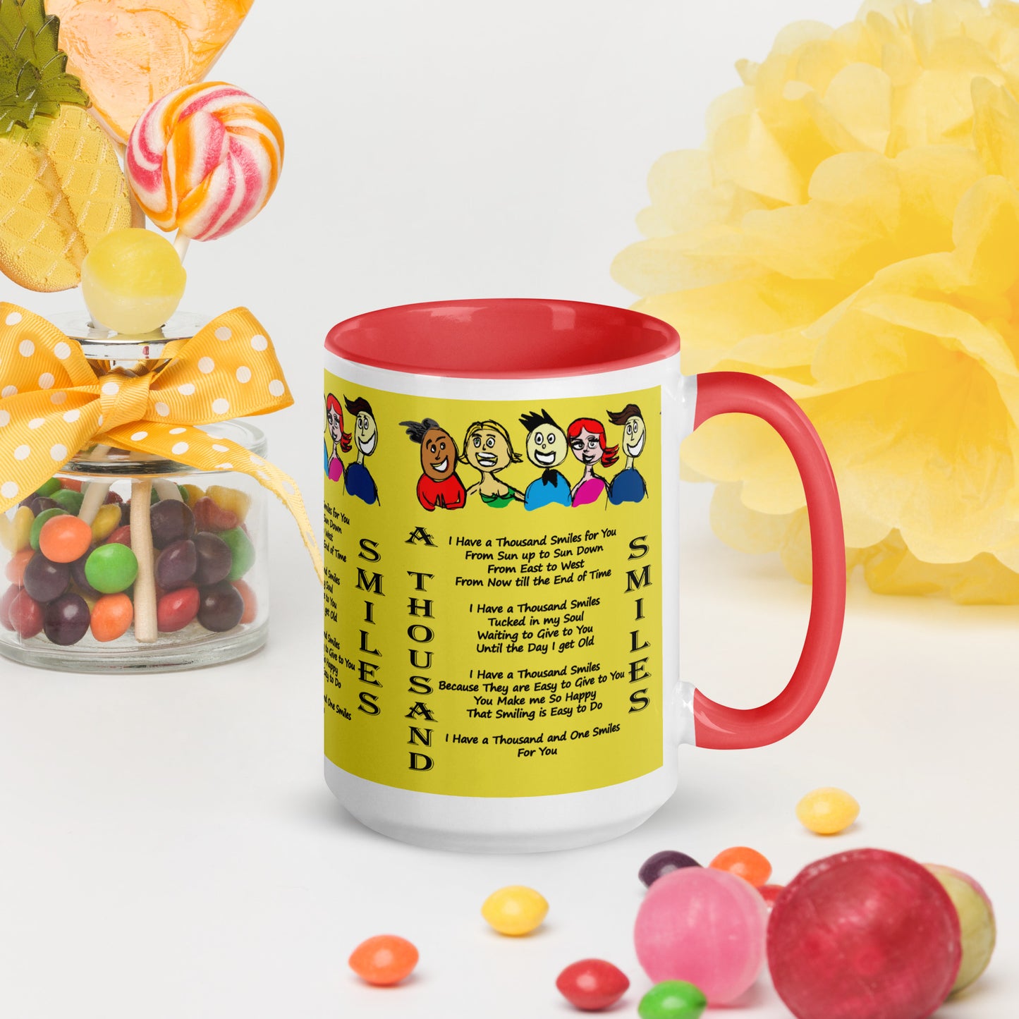 A Thousand Smiles Mug with Color Inside