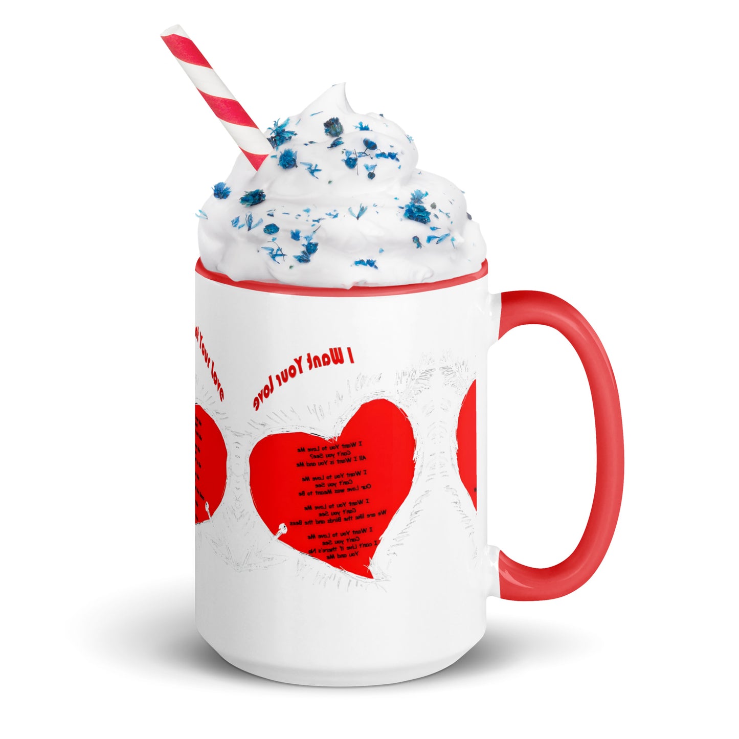 I Want Your Love Mug with Color Inside