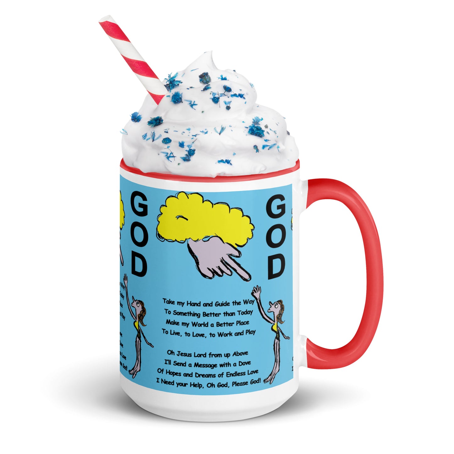 God Mug with Color Inside