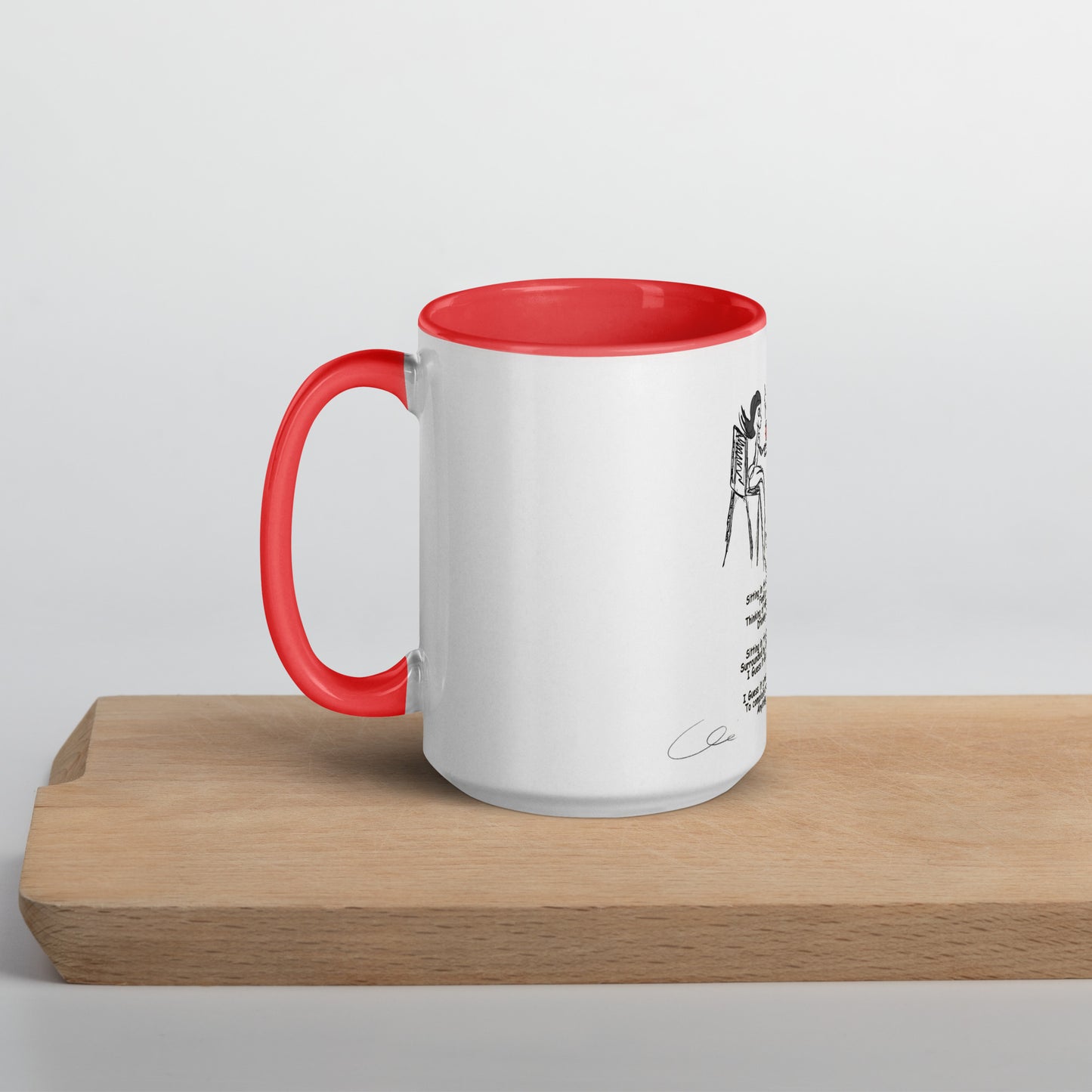 Coffee Shop mug with Color Inside - A Tango to Life