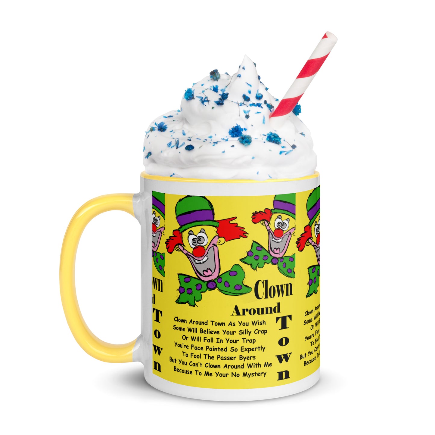 Clown Around Town Mug with Color Inside