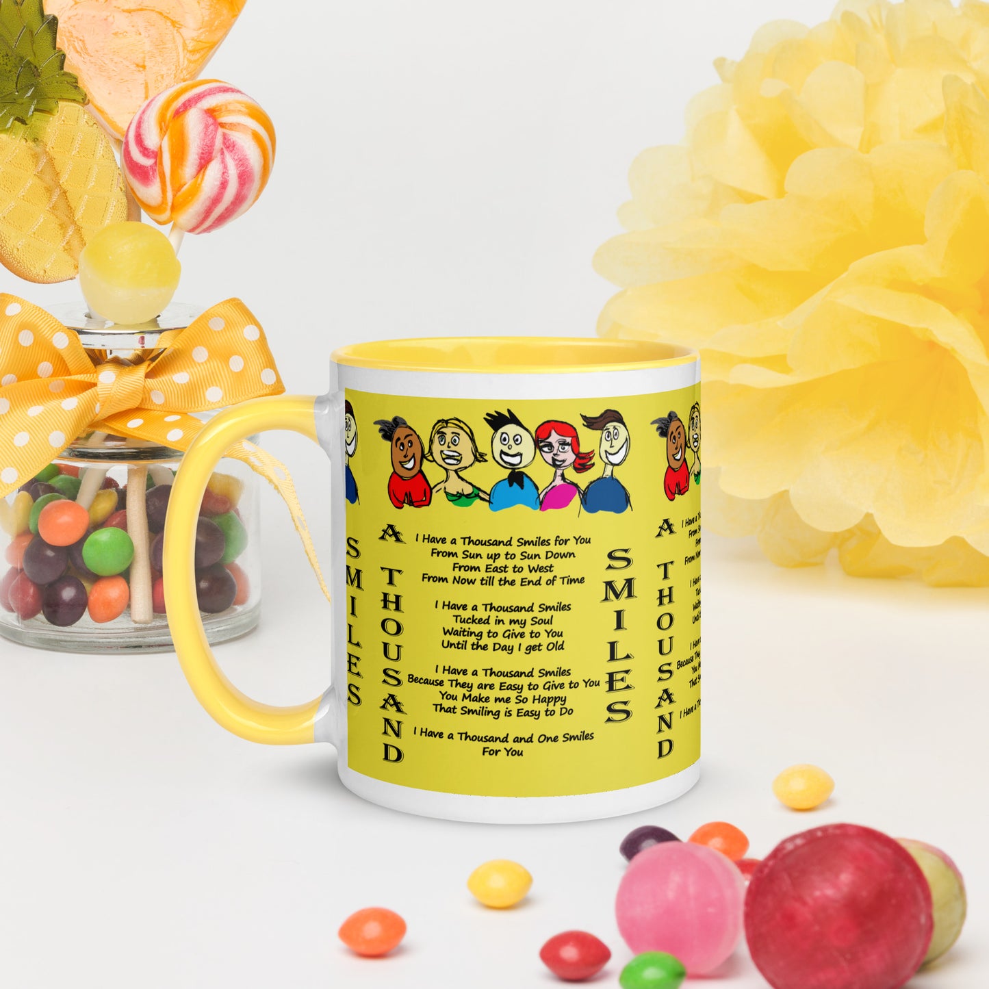 A Thousand Smiles Mug with Color Inside