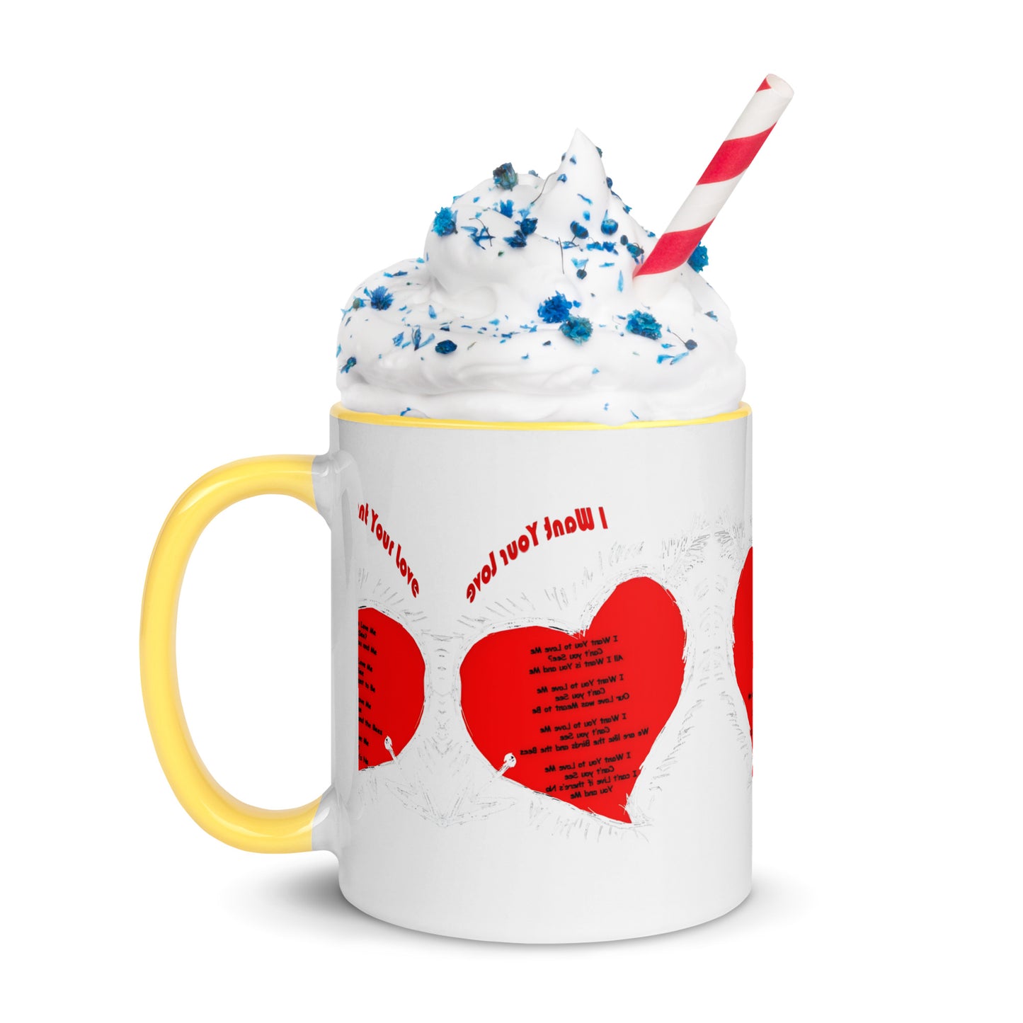 I Want Your Love Mug with Color Inside