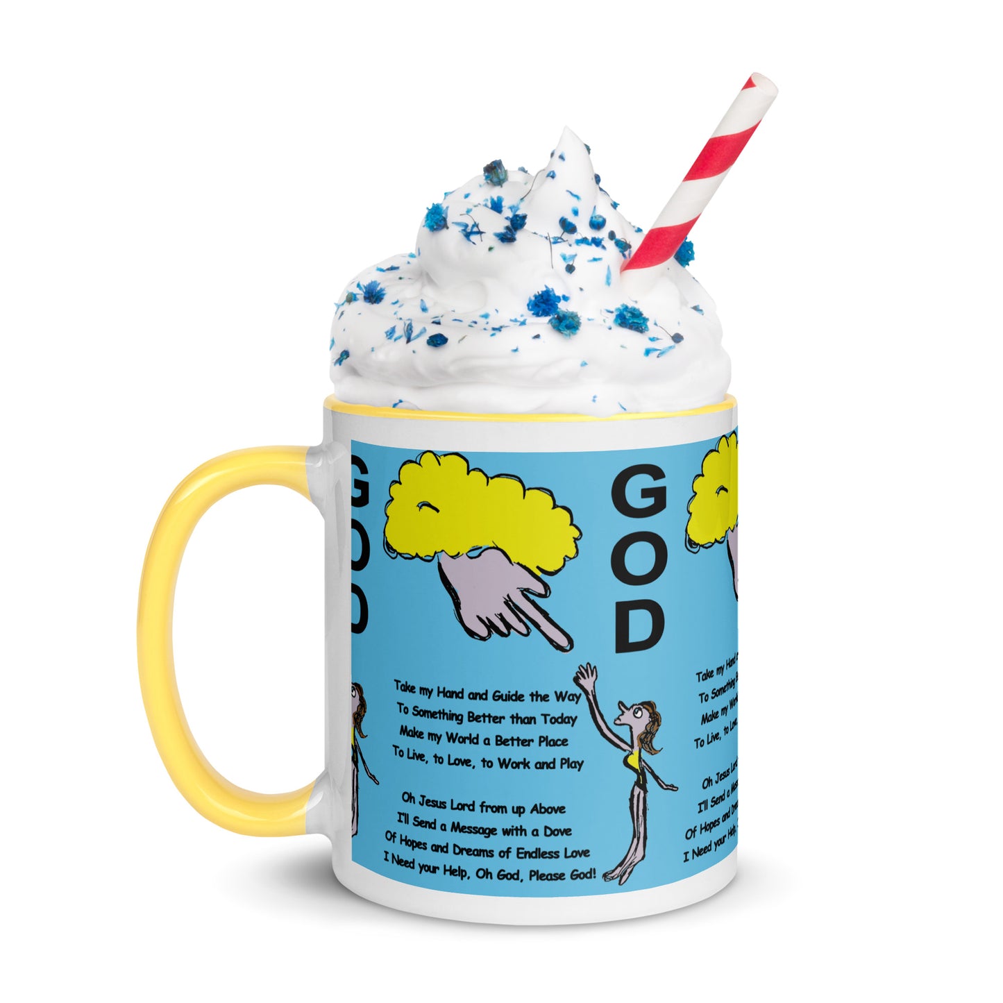 God Mug with Color Inside