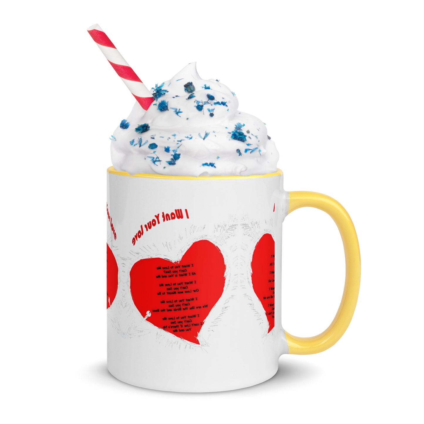 I Want Your Love Mug with Color Inside