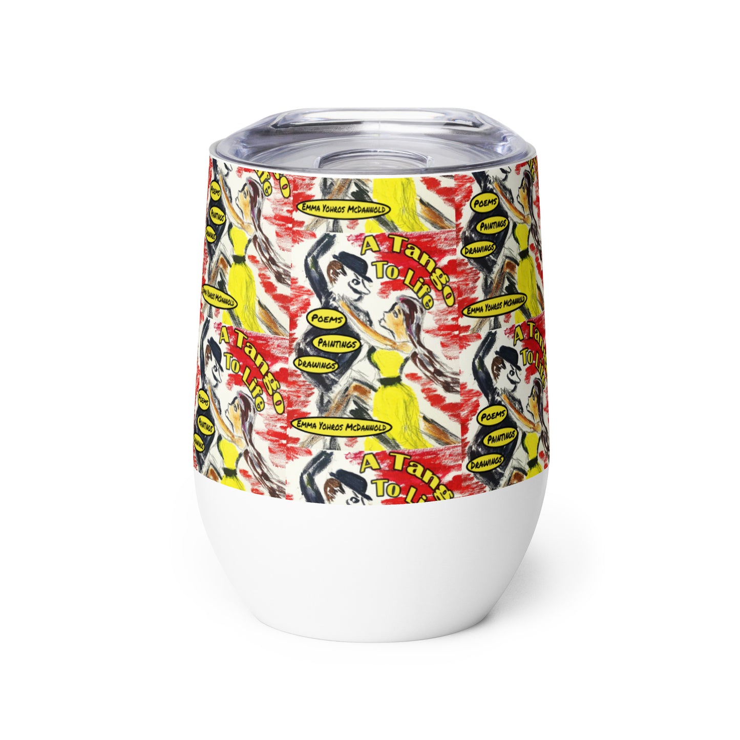 A Tango to Life Book Cover Vol 1 Wine tumbler