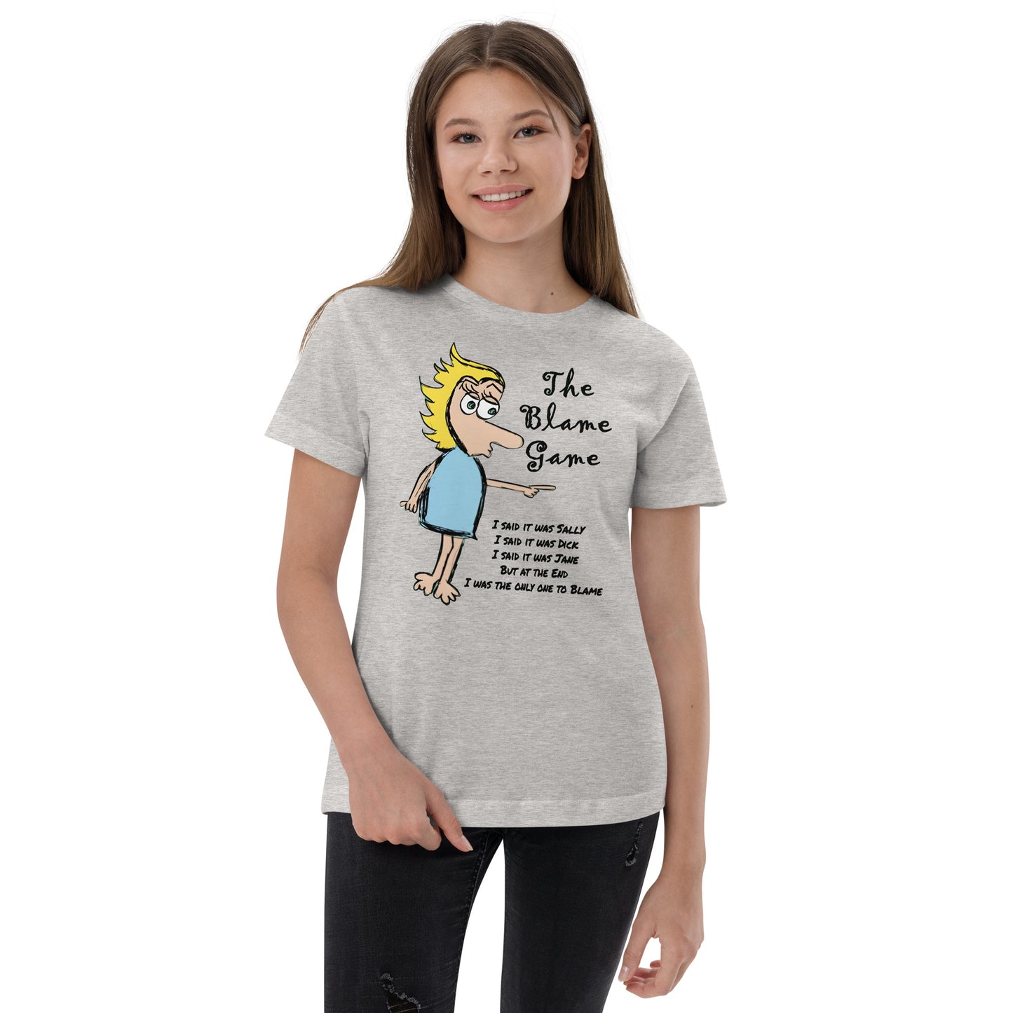 The Blame Game Youth jersey t-shirt - A Tango to Life