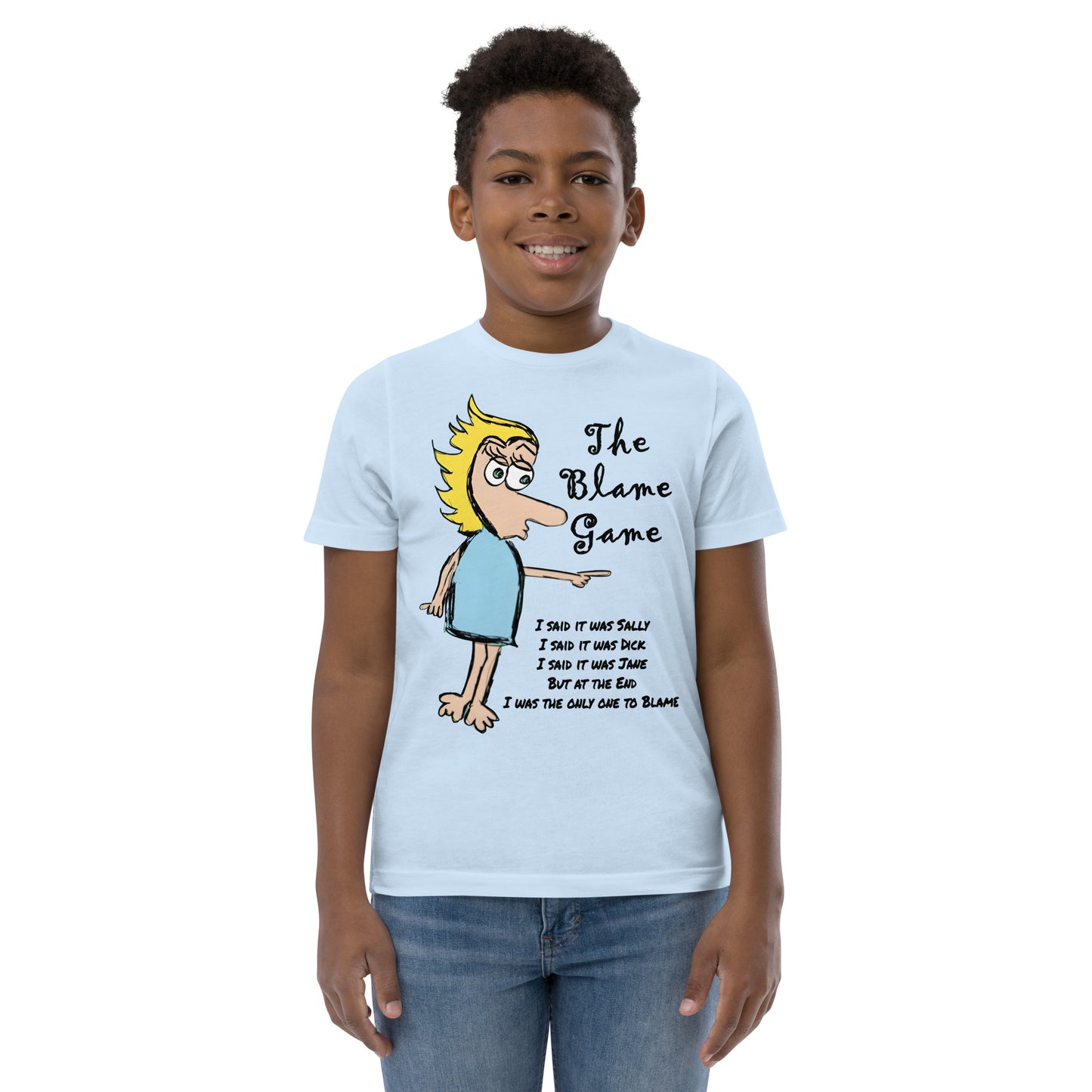 The Blame Game Youth jersey t-shirt - A Tango to Life