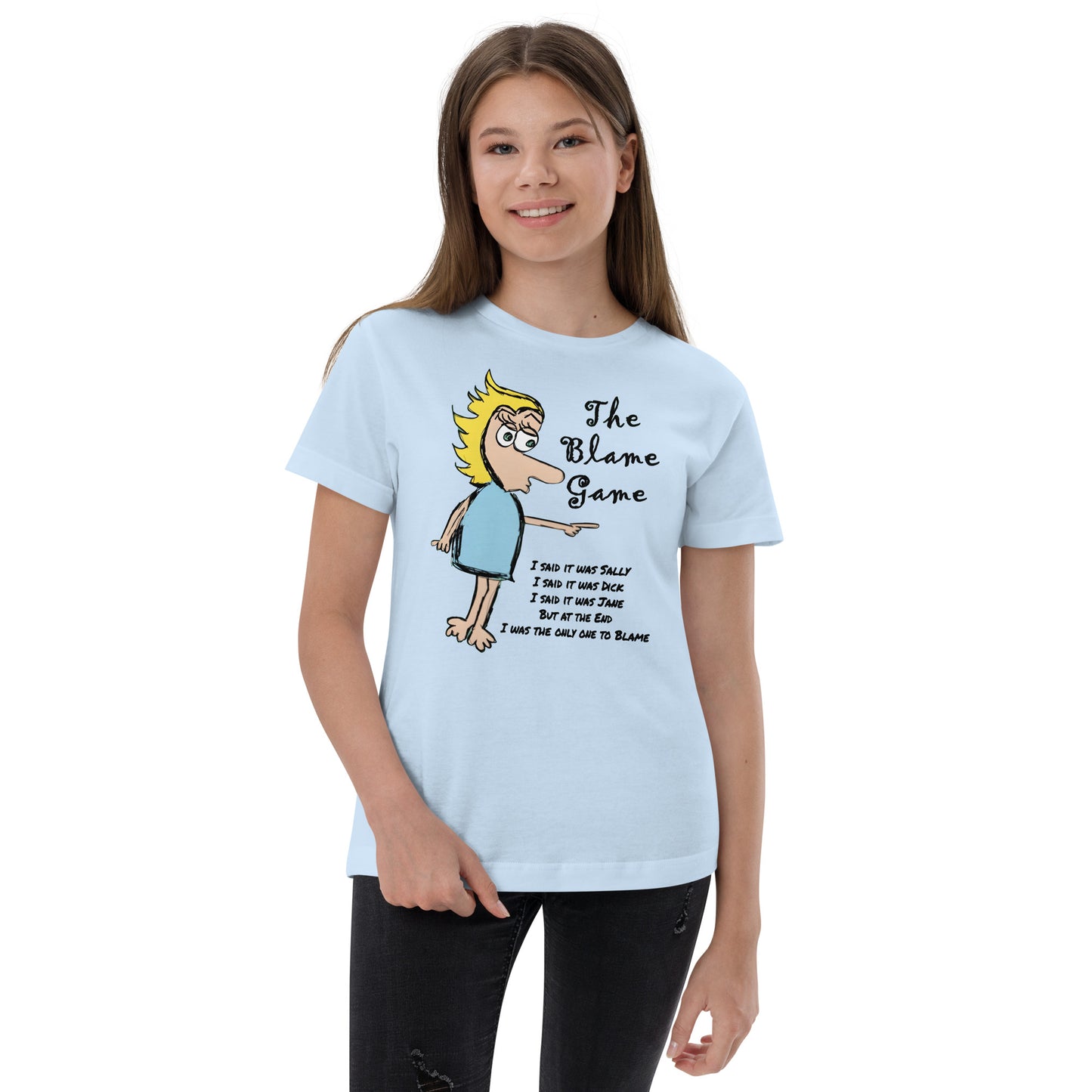 The Blame Game Youth jersey t-shirt - A Tango to Life