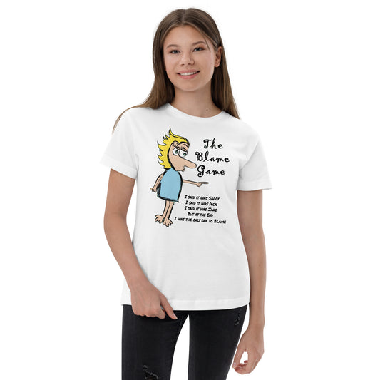 The Blame Game Youth jersey t-shirt - A Tango to Life