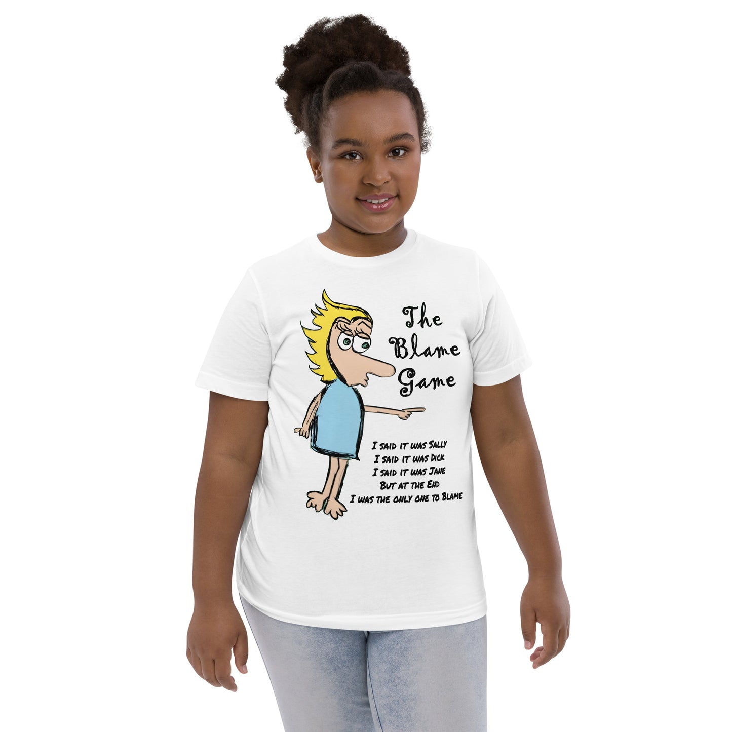 The Blame Game Youth jersey t-shirt - A Tango to Life