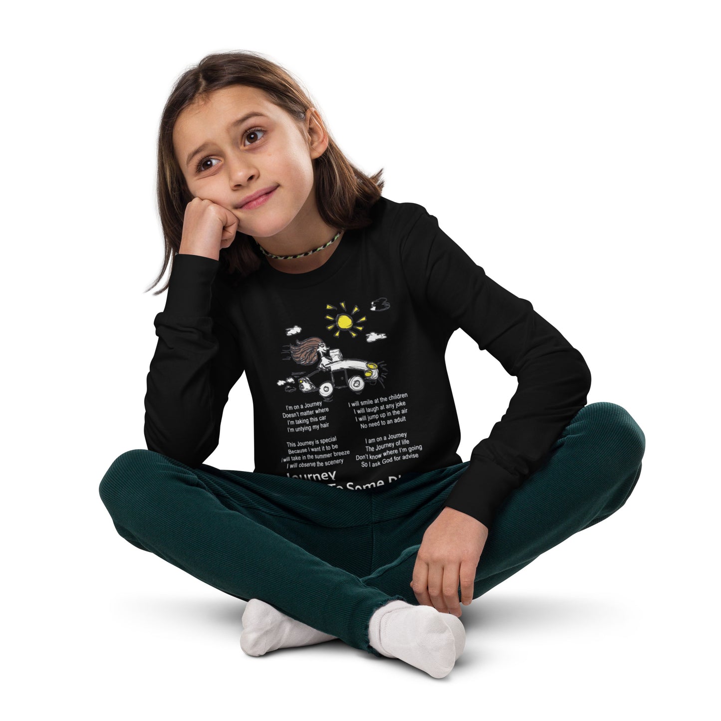 Journey To Some Place Youth long sleeve tee