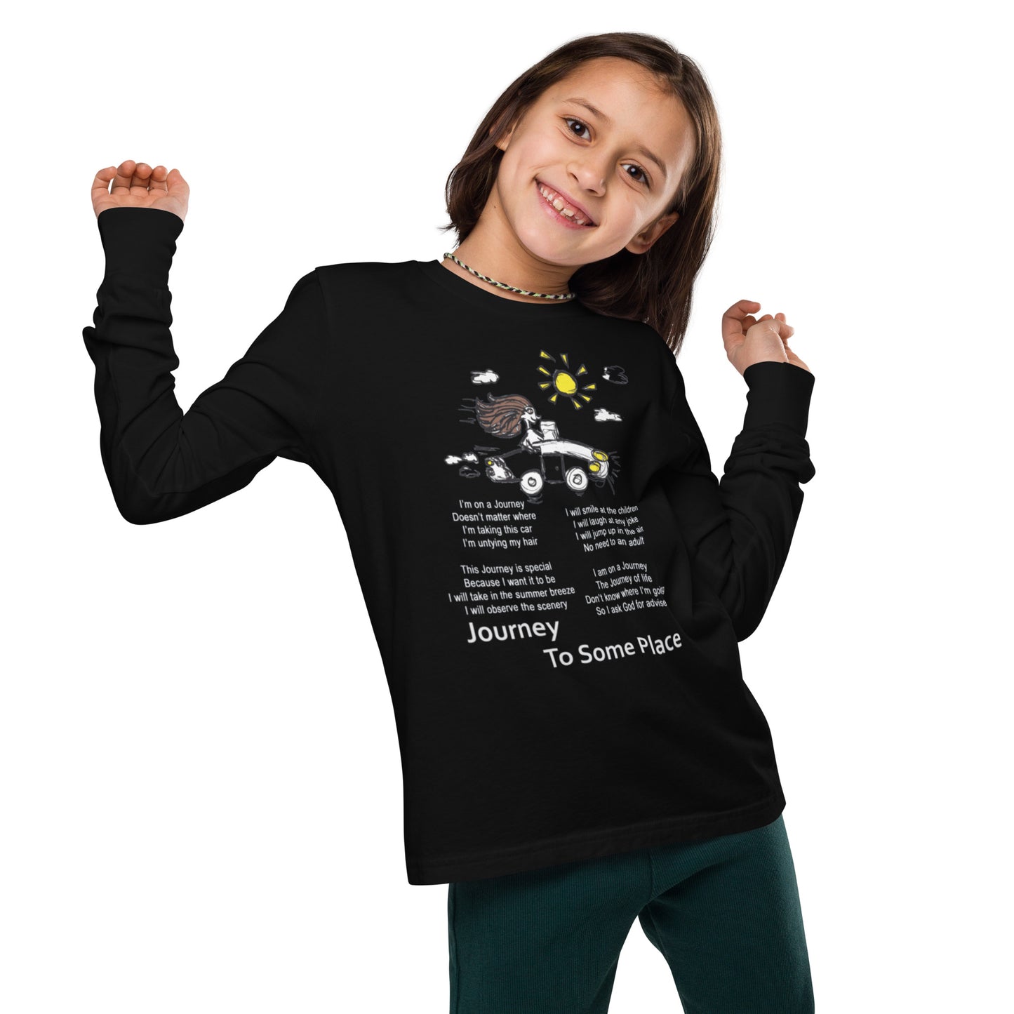 Journey To Some Place Youth long sleeve tee